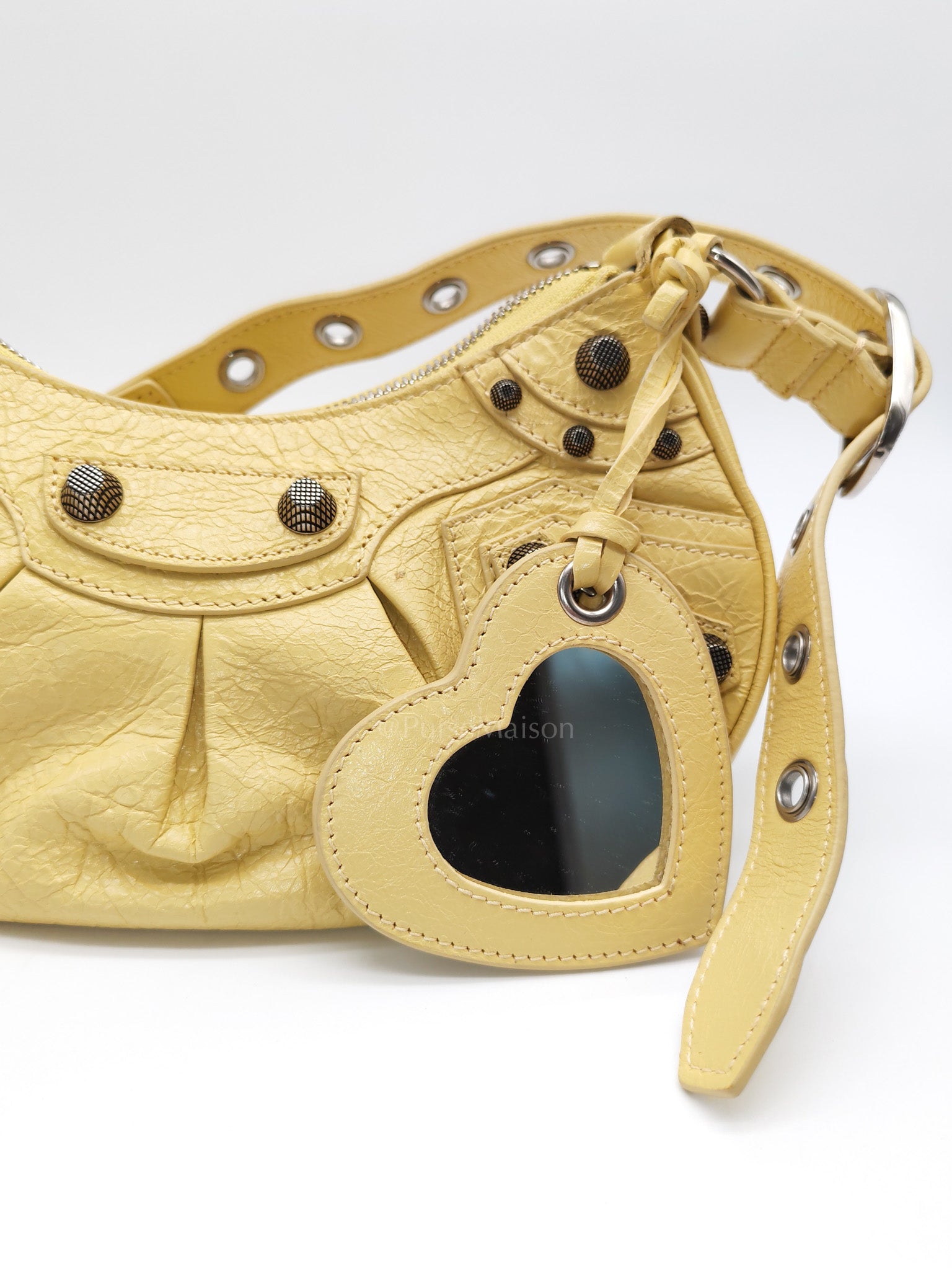 Le Cagole Butter Yellow Shoulder Bag | Purse Maison Luxury Bags Shop
