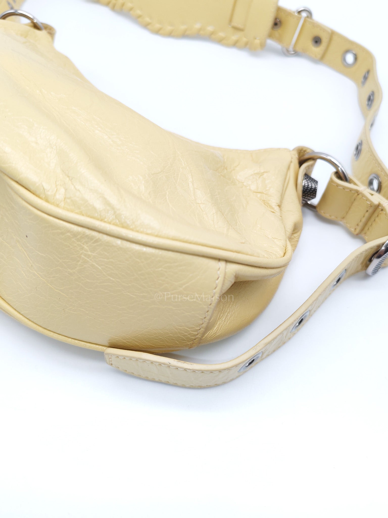 Le Cagole Butter Yellow Shoulder Bag | Purse Maison Luxury Bags Shop