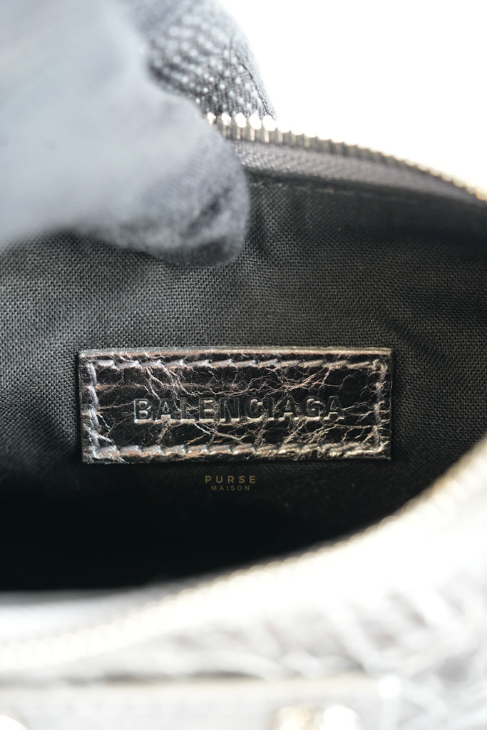 Le Cagole Mini Metalic Silver Shoulder Bag | Purse Maison Luxury Bags Shop