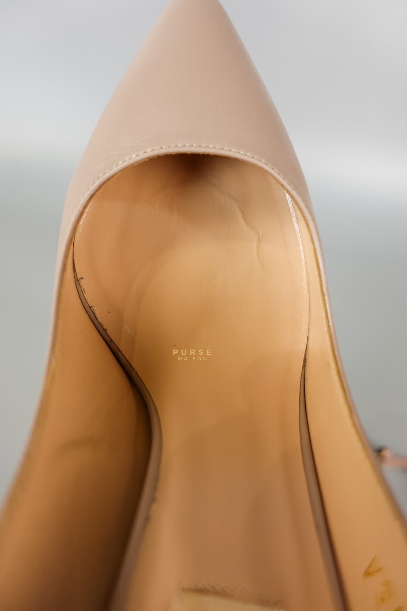 Leather Pumps with Rockstud Strap (Size 35.5EU 22.5cm) | Purse Maison Luxury Bags Shop