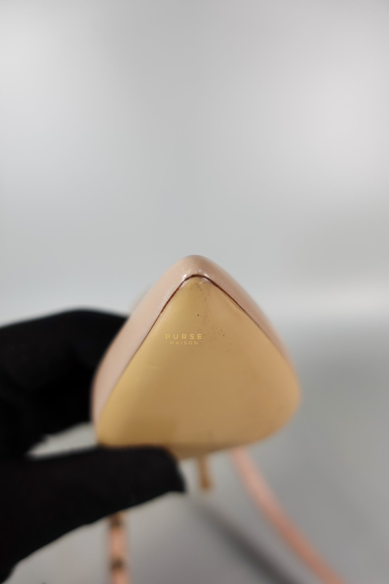 Leather Pumps with Rockstud Strap (Size 35.5EU 22.5cm) | Purse Maison Luxury Bags Shop