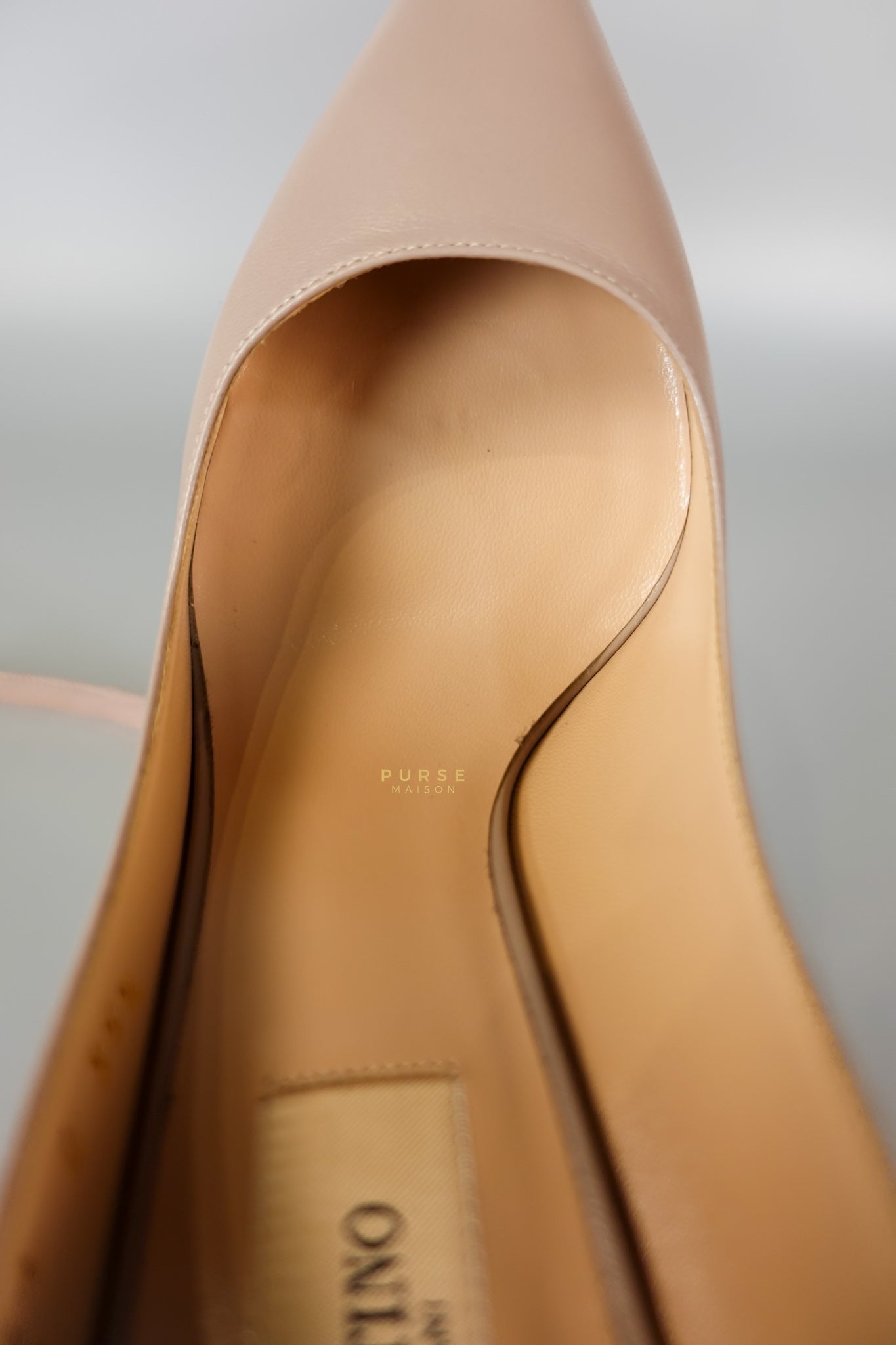 Leather Pumps with Rockstud Strap (Size 35.5EU 22.5cm) | Purse Maison Luxury Bags Shop