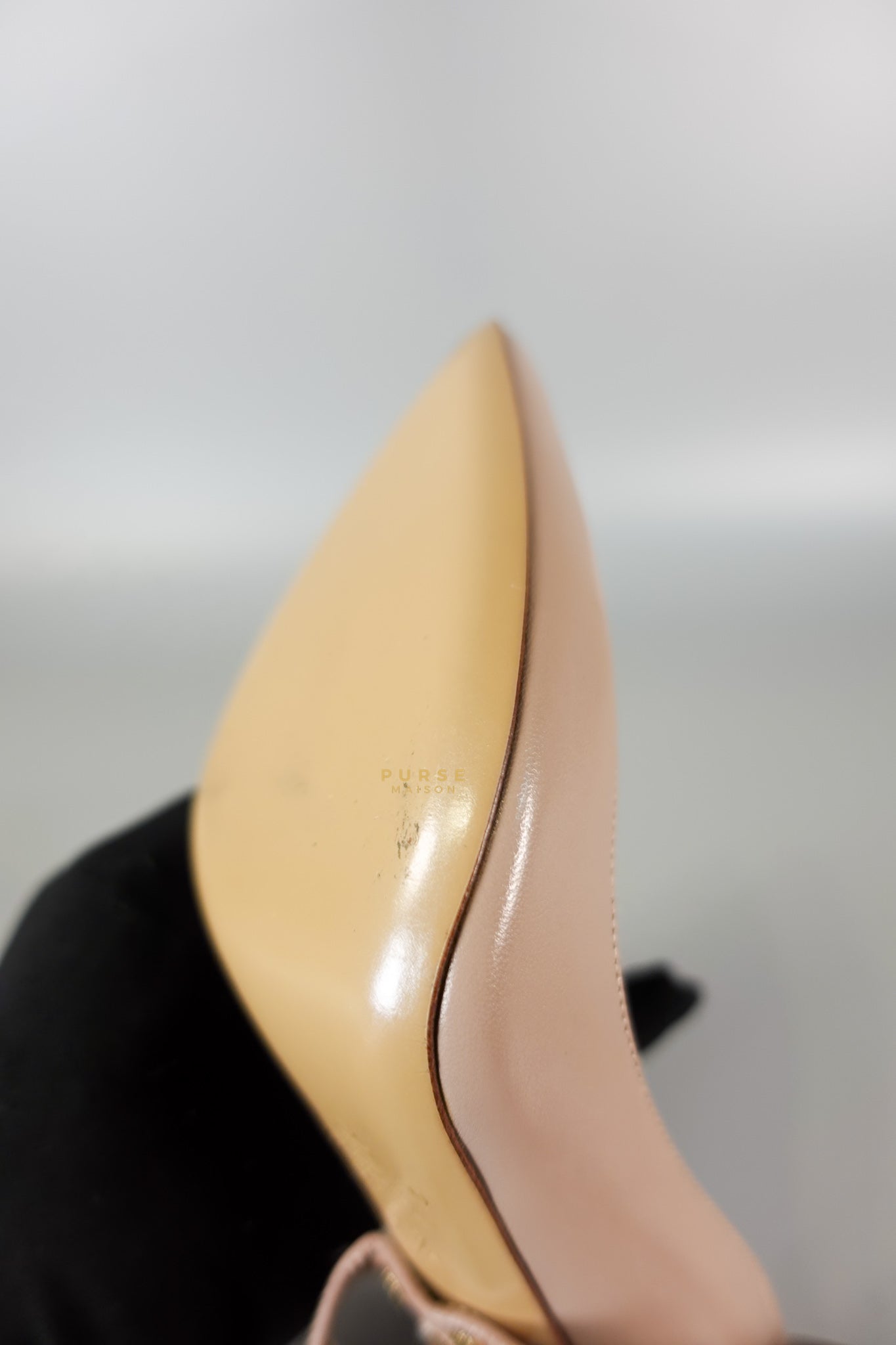 Leather Pumps with Rockstud Strap (Size 35.5EU 22.5cm) | Purse Maison Luxury Bags Shop