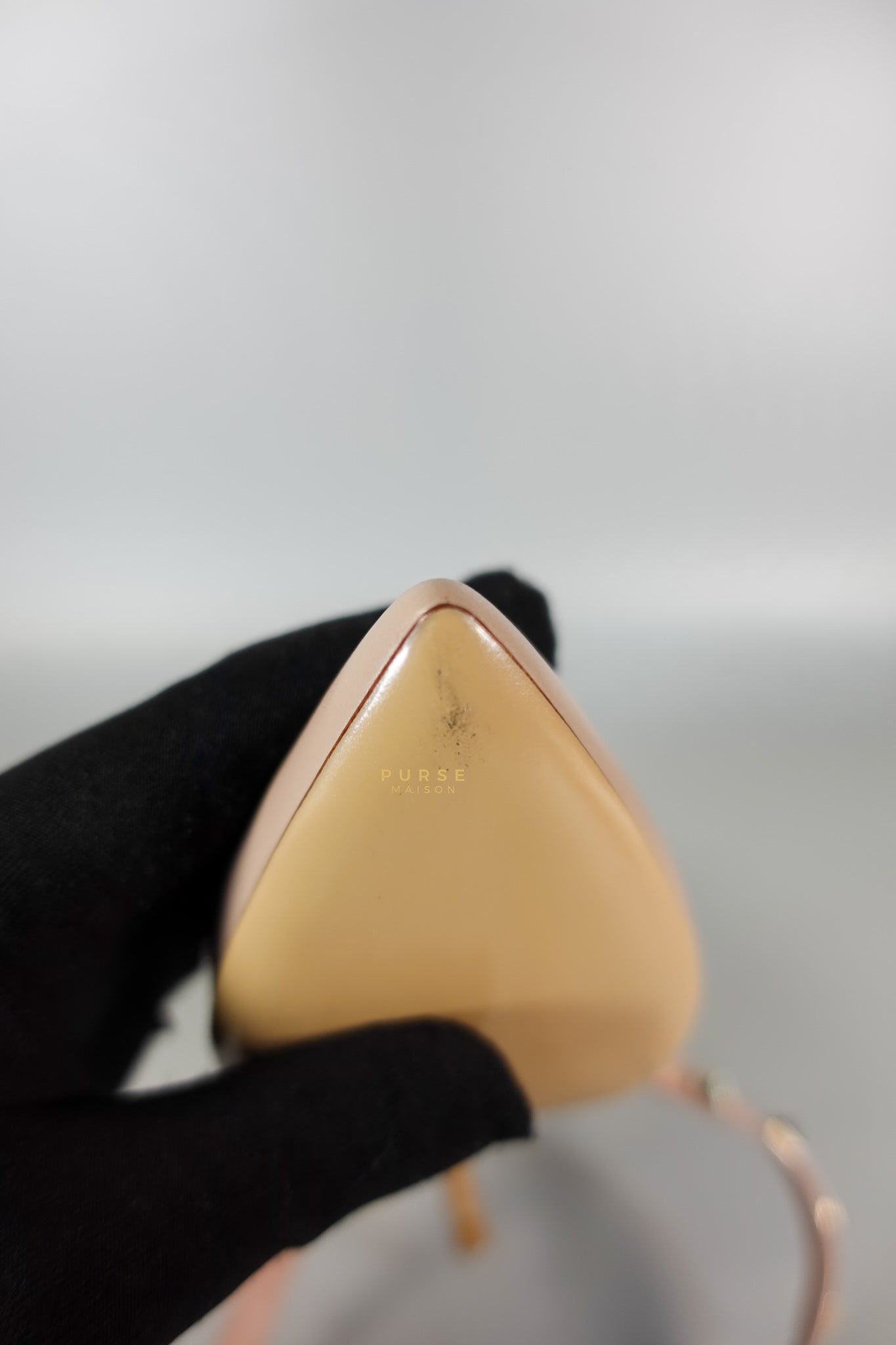 Leather Pumps with Rockstud Strap (Size 35.5EU 22.5cm) | Purse Maison Luxury Bags Shop