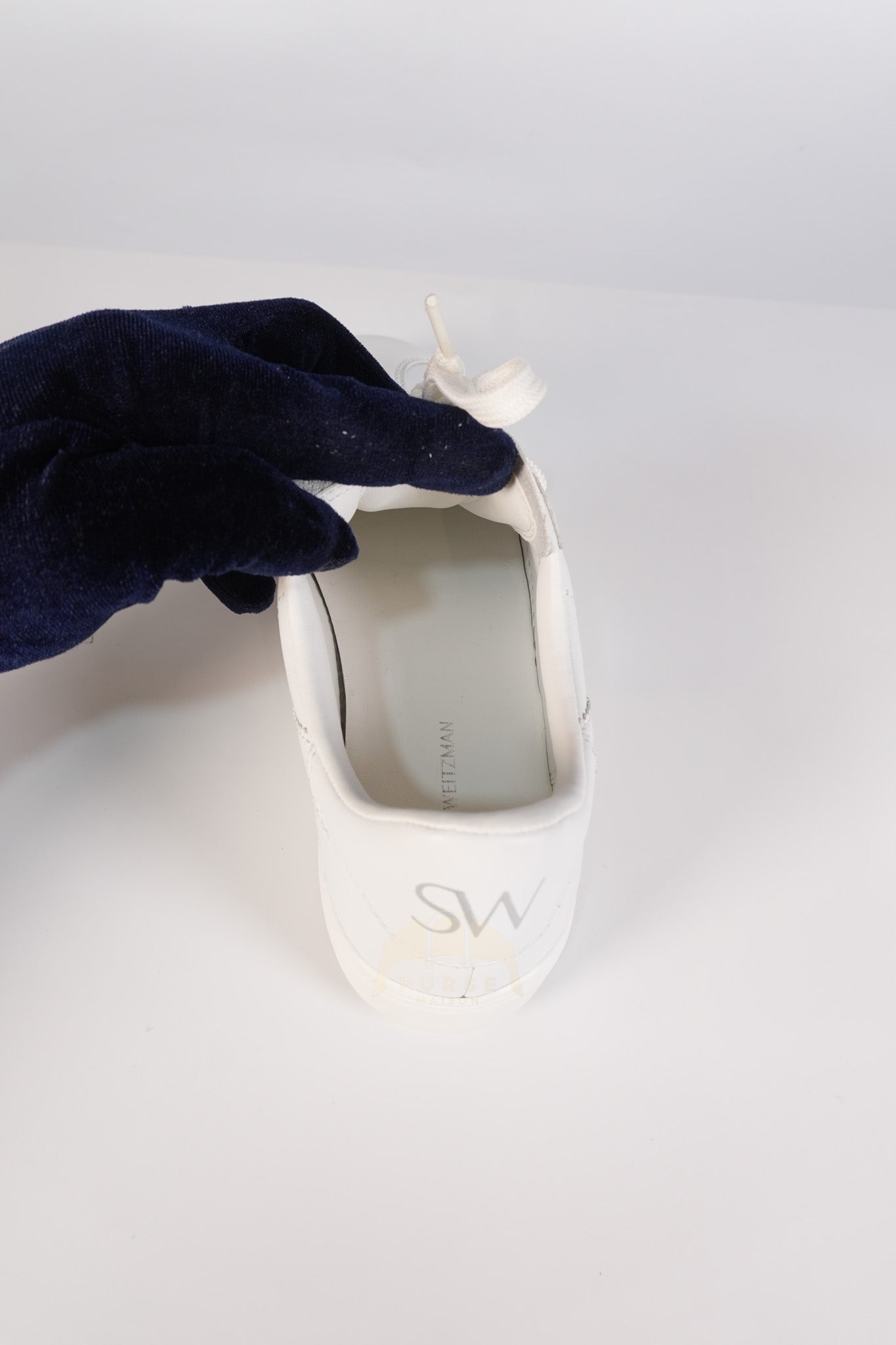 Leather White Sneakers 36.5 EU(23.3 cm) | Purse Maison Luxury Bags Shop