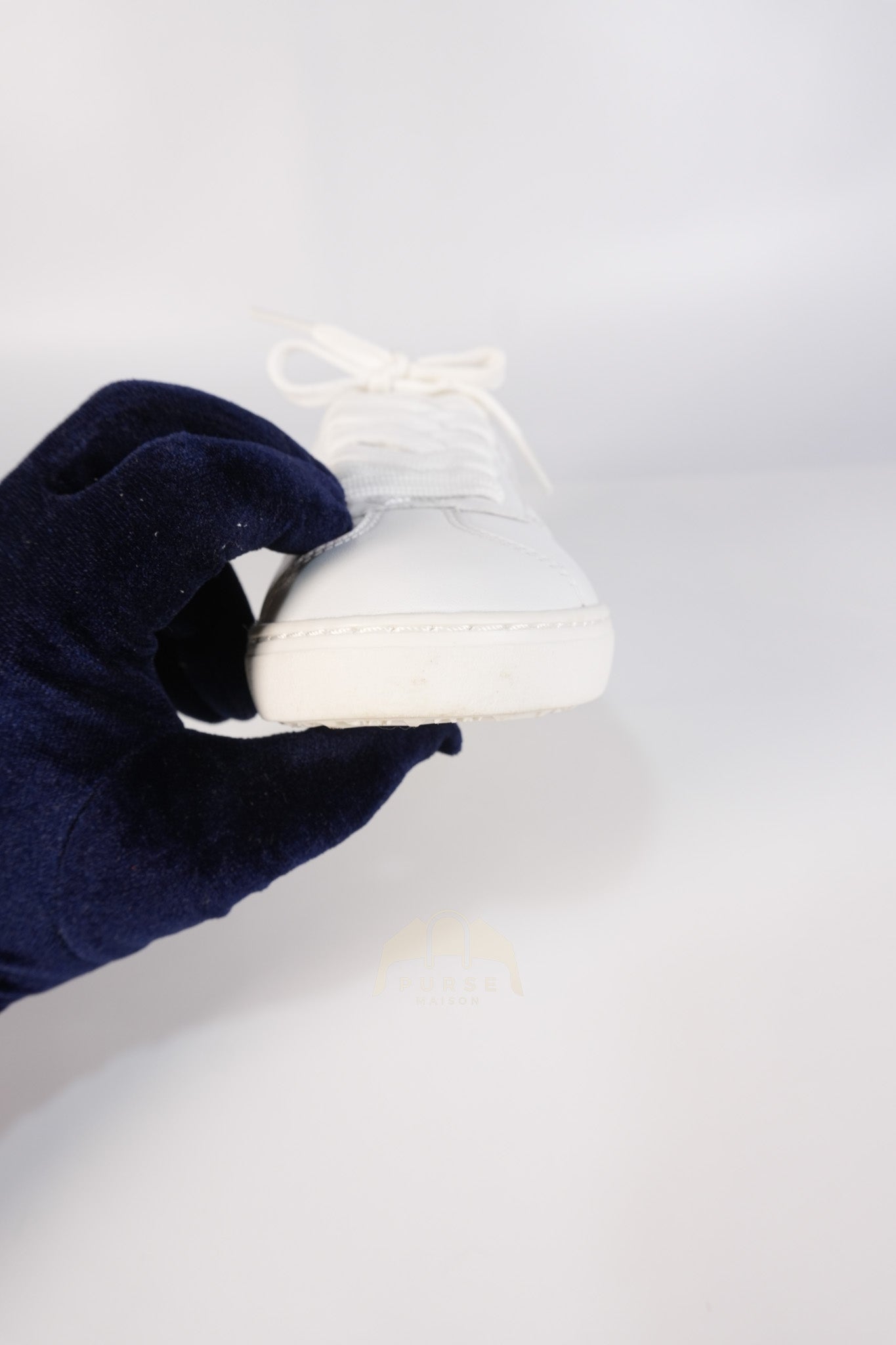 Leather White Sneakers 36.5 EU(23.3 cm) | Purse Maison Luxury Bags Shop