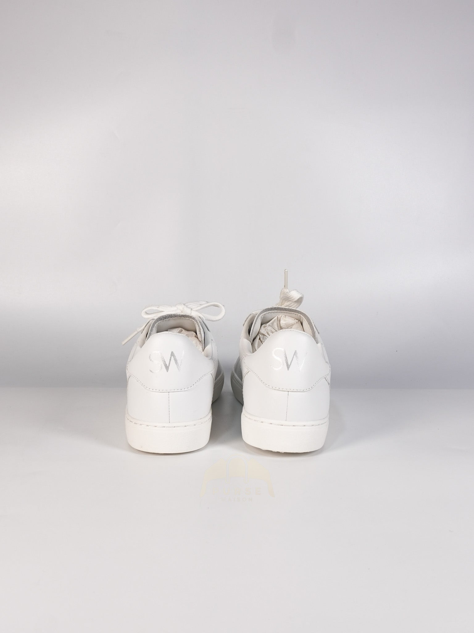 Leather White Sneakers 36.5 EU(23.3 cm) | Purse Maison Luxury Bags Shop