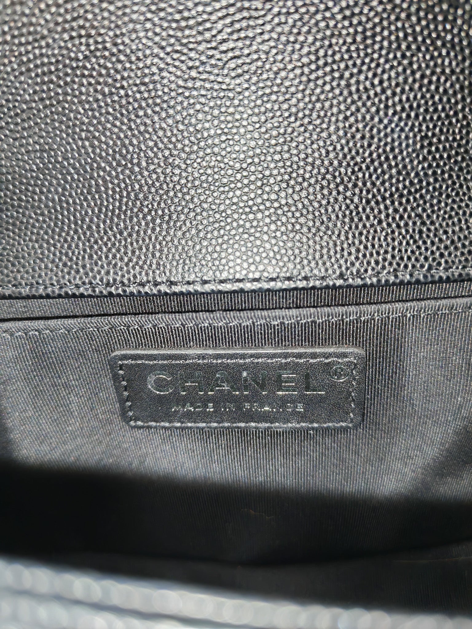 Le Boy Old Medium in Black Caviar Leather & Ruthenium Hardware (Series 28)