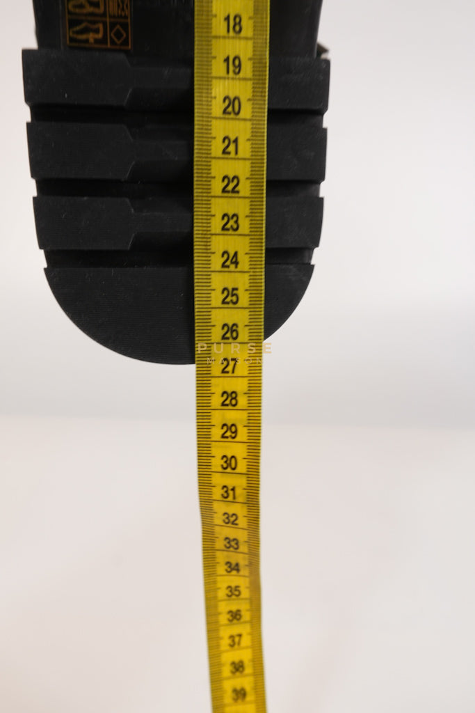 Leo Sandals in Black/Green Size 38 EU (24cm) | Purse Maison Luxury Bags Shop