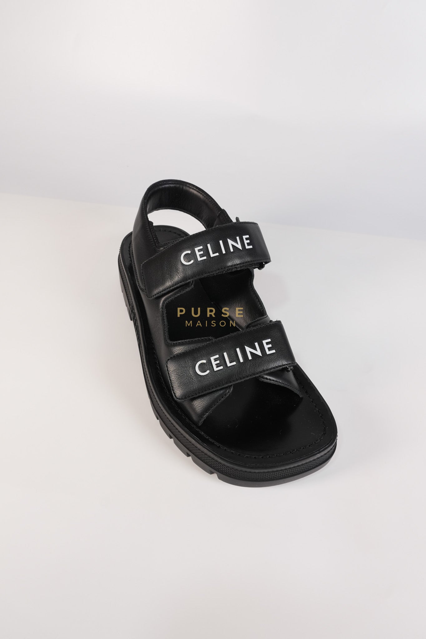 Leo Scratch Sandals in Black Size 39 EU (25cm) | Purse Maison Luxury Bags Shop