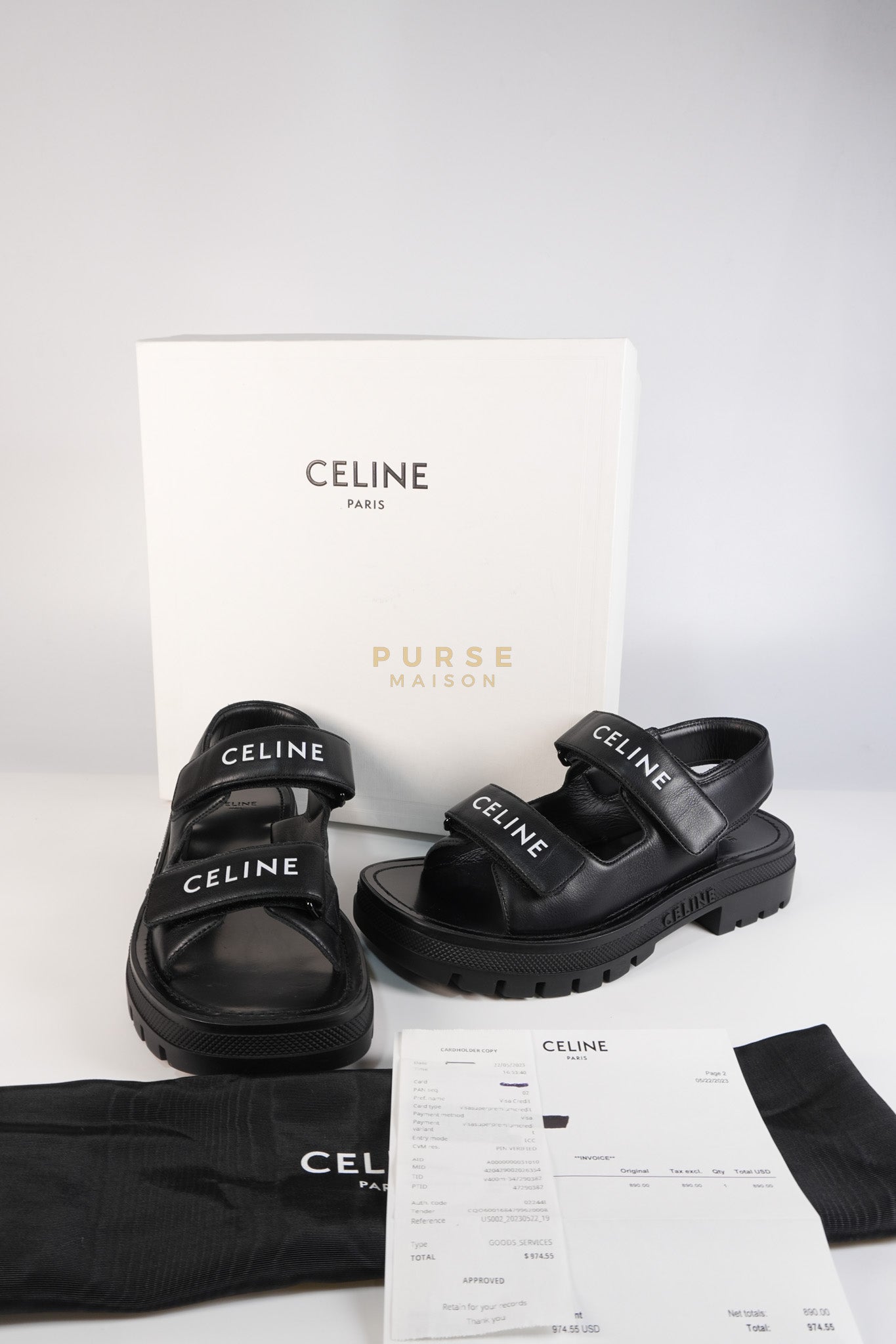 Leo Scratch Sandals in Black Size 39 EU (25cm) | Purse Maison Luxury Bags Shop