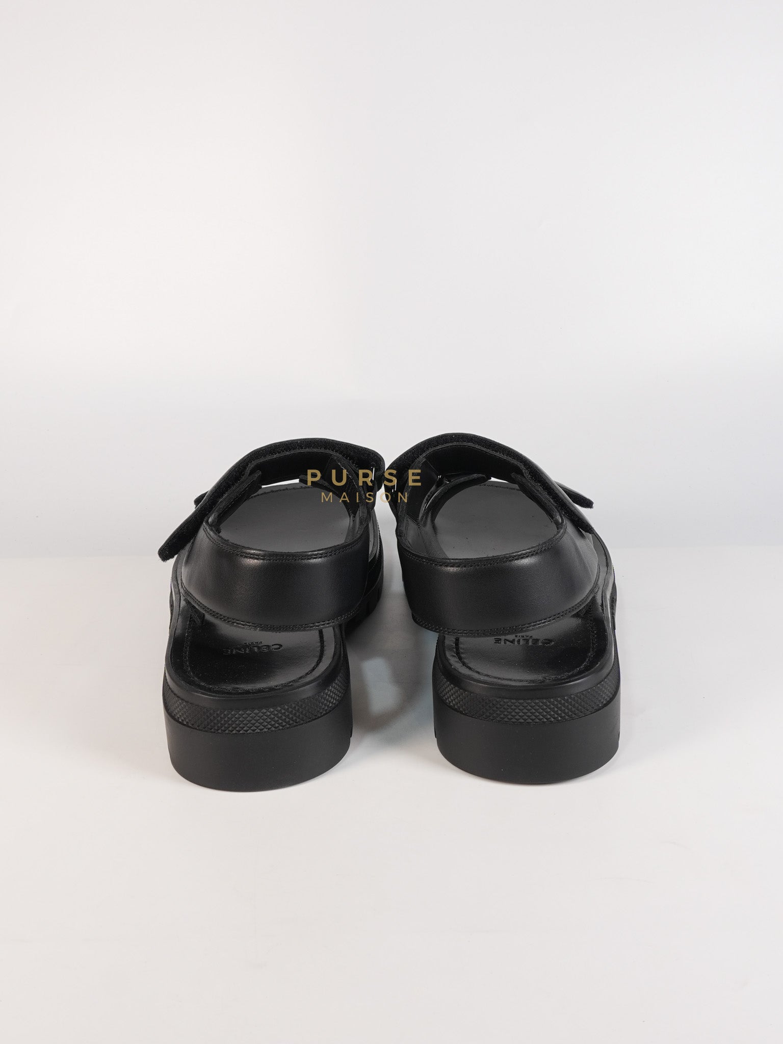 Leo Scratch Sandals in Black Size 39 EU (25cm) | Purse Maison Luxury Bags Shop
