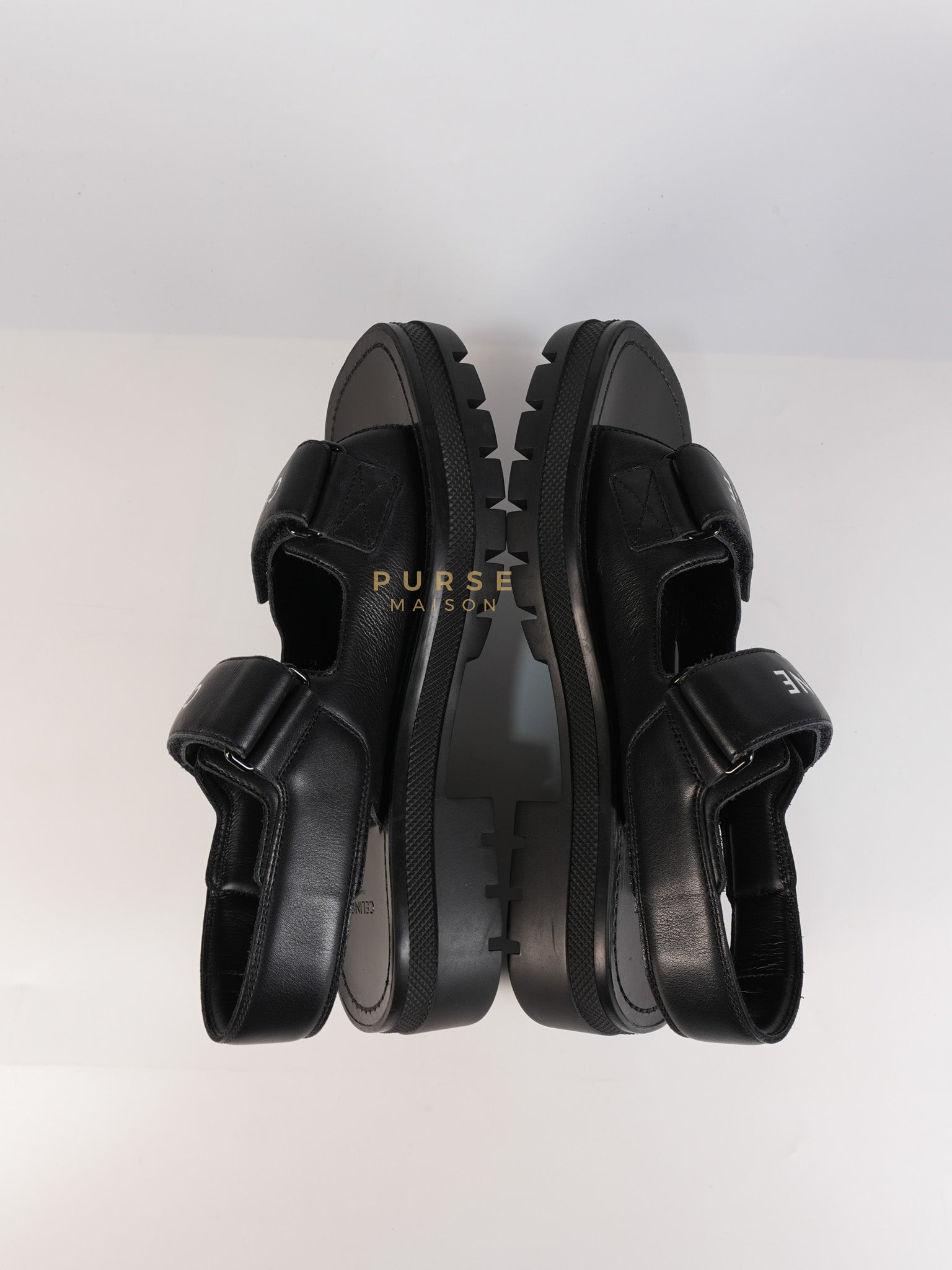 Leo Scratch Sandals in Black Size 39 EU (25cm) | Purse Maison Luxury Bags Shop