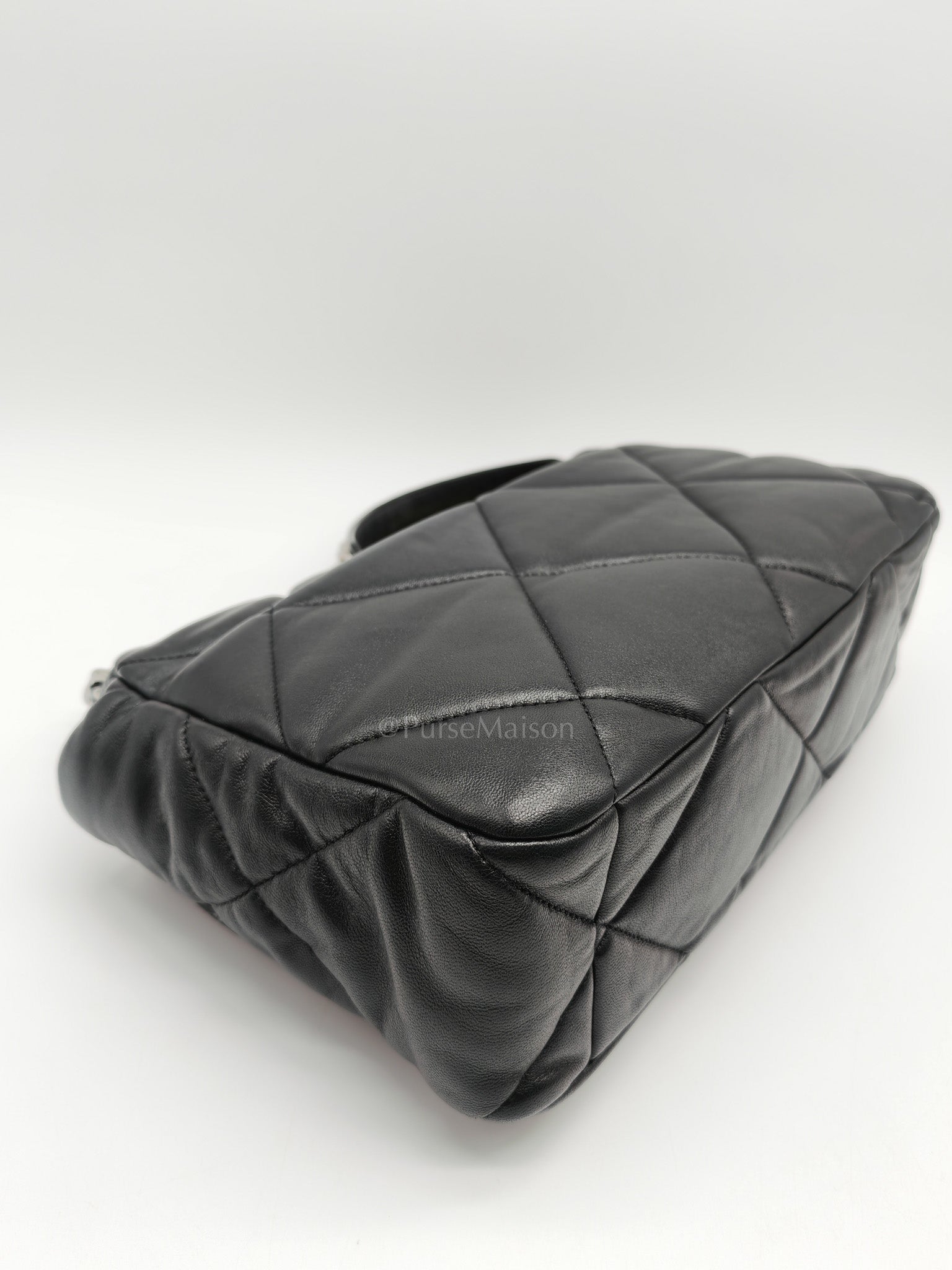 19 Large in Black Quilted Lambskin Leather and Mixed Hardware (Microchip)