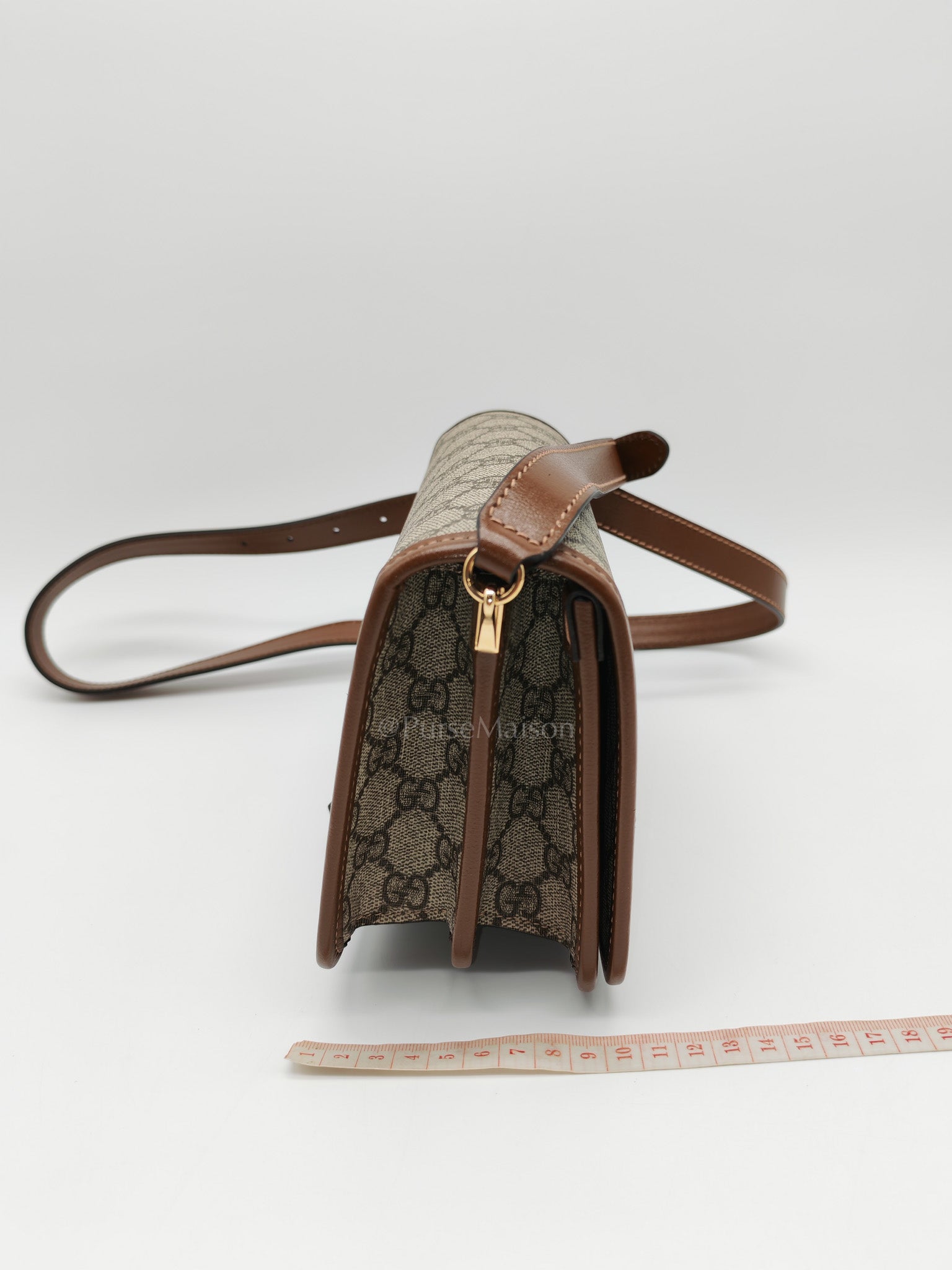 Supreme Monogram Canvas Azalea Calfskin Retro Crossbody Bag