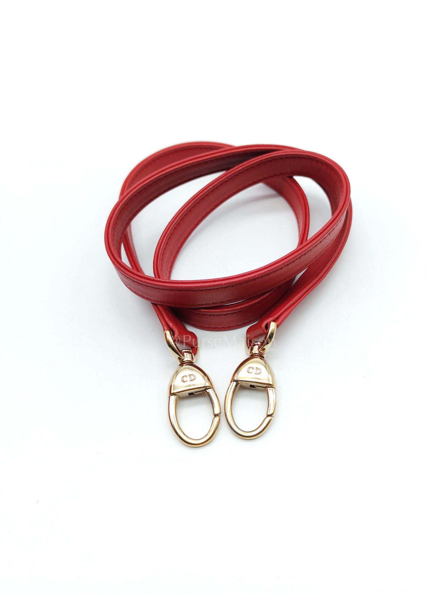 Lady Dior Medium in Red Quilted Cannage Lambskin Leather & Gold Hardware