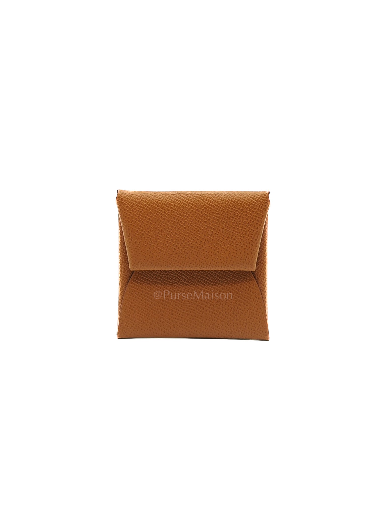 Bastia Change Purse in Gold Evercolor Leather Stamp Y (2020)