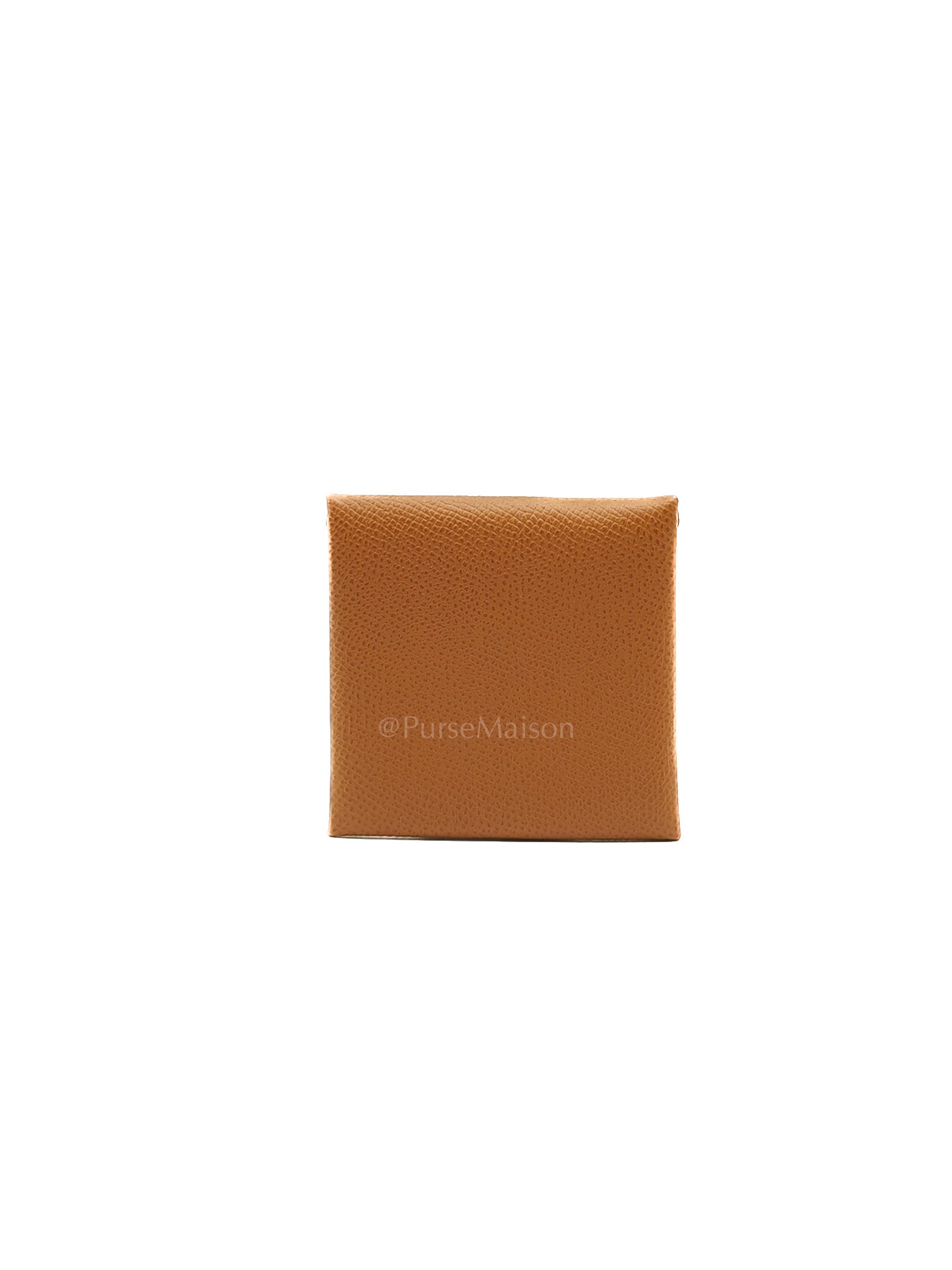 Bastia Change Purse in Gold Evercolor Leather Stamp Y (2020)