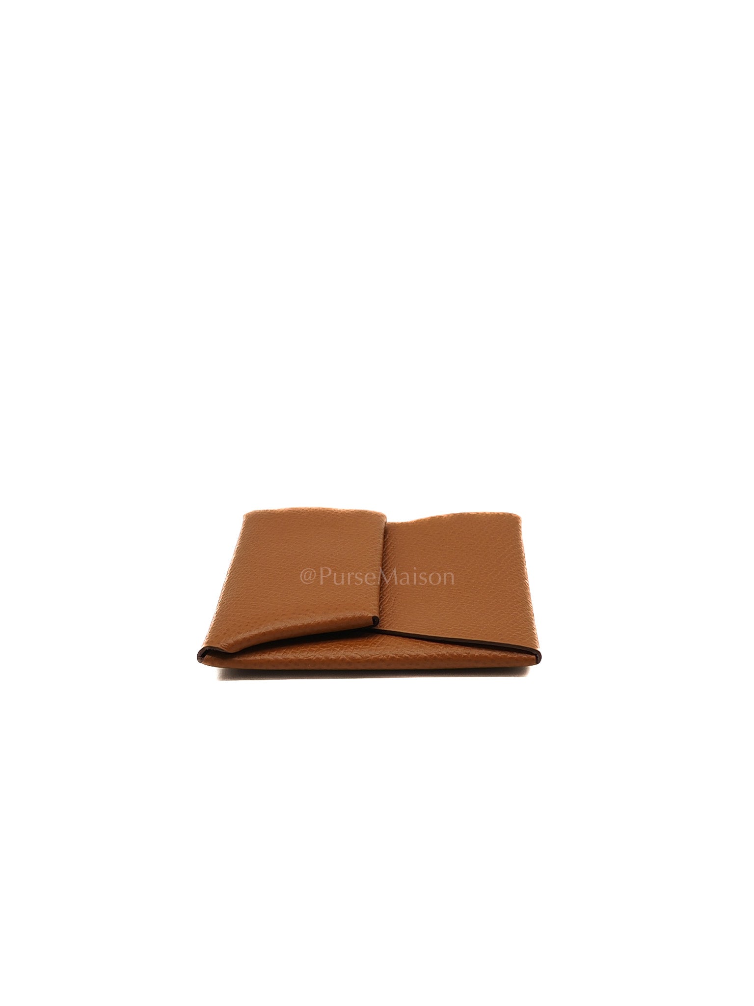 Bastia Change Purse in Gold Evercolor Leather Stamp Y (2020)
