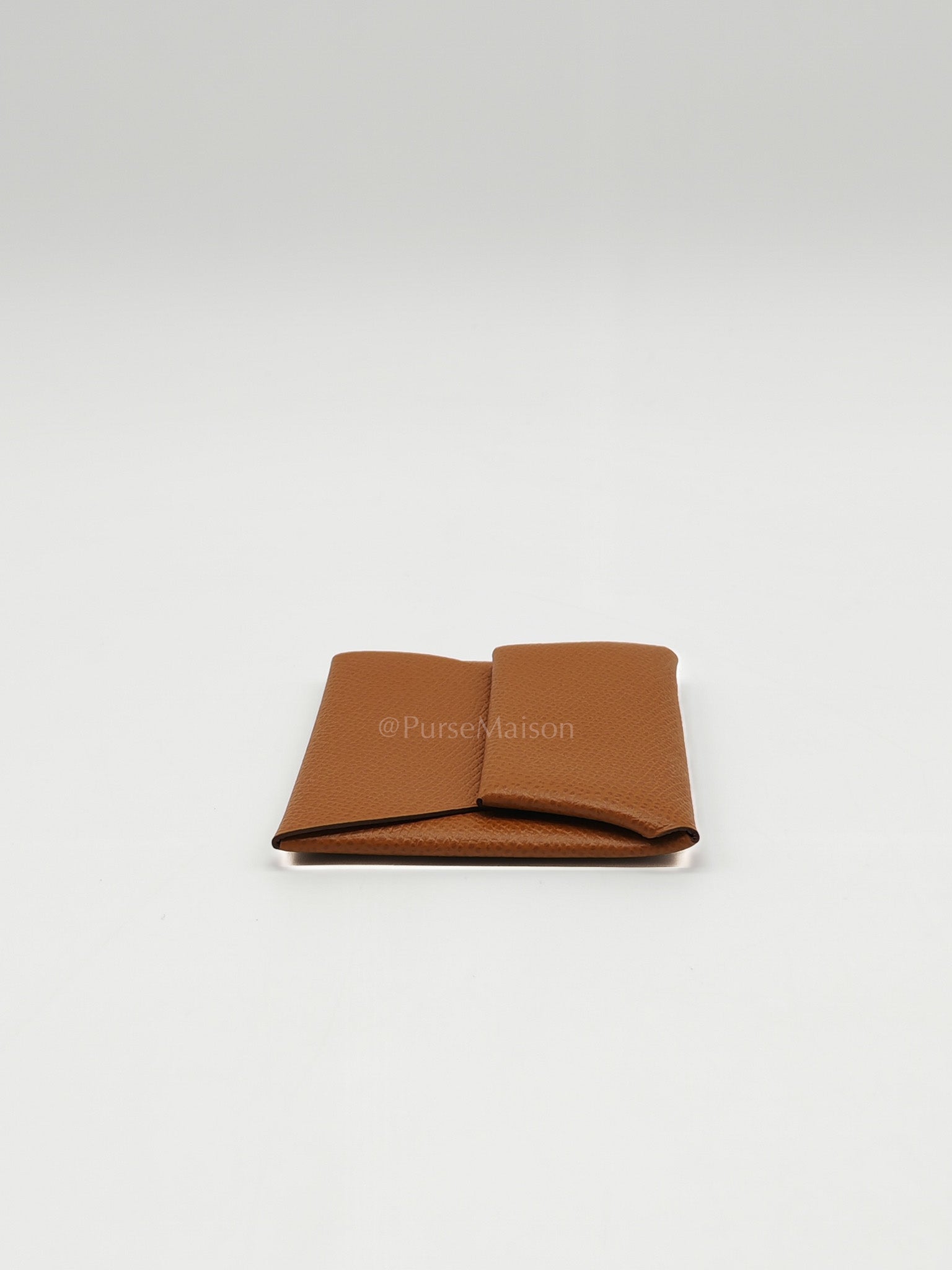 Bastia Change Purse in Gold Evercolor Leather Stamp Y (2020)