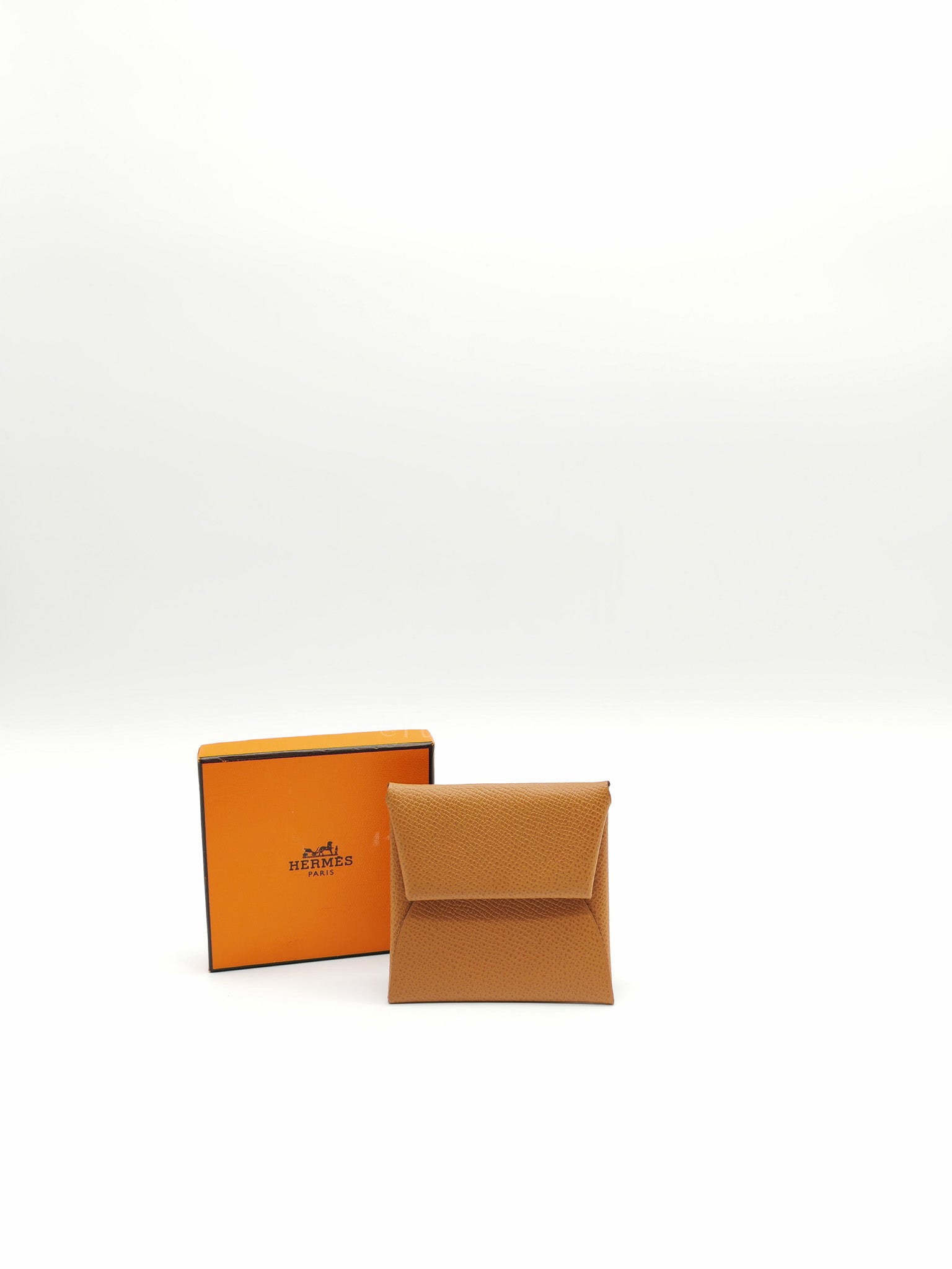 Bastia Change Purse in Gold Evercolor Leather Stamp Y (2020)
