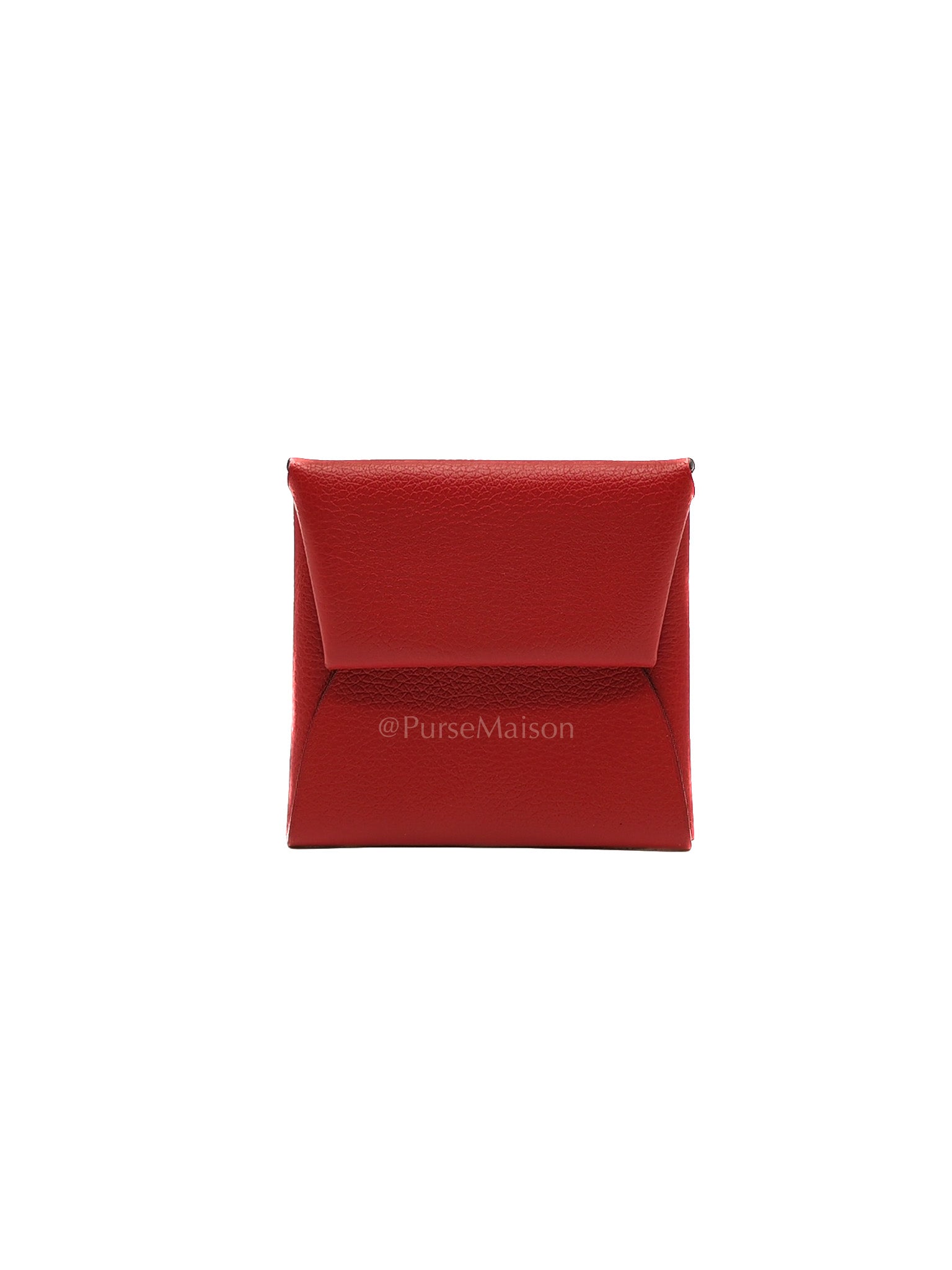 Bastia Change Purse in Rouge Casaque Evercolor Leather Stamp Y (2020)