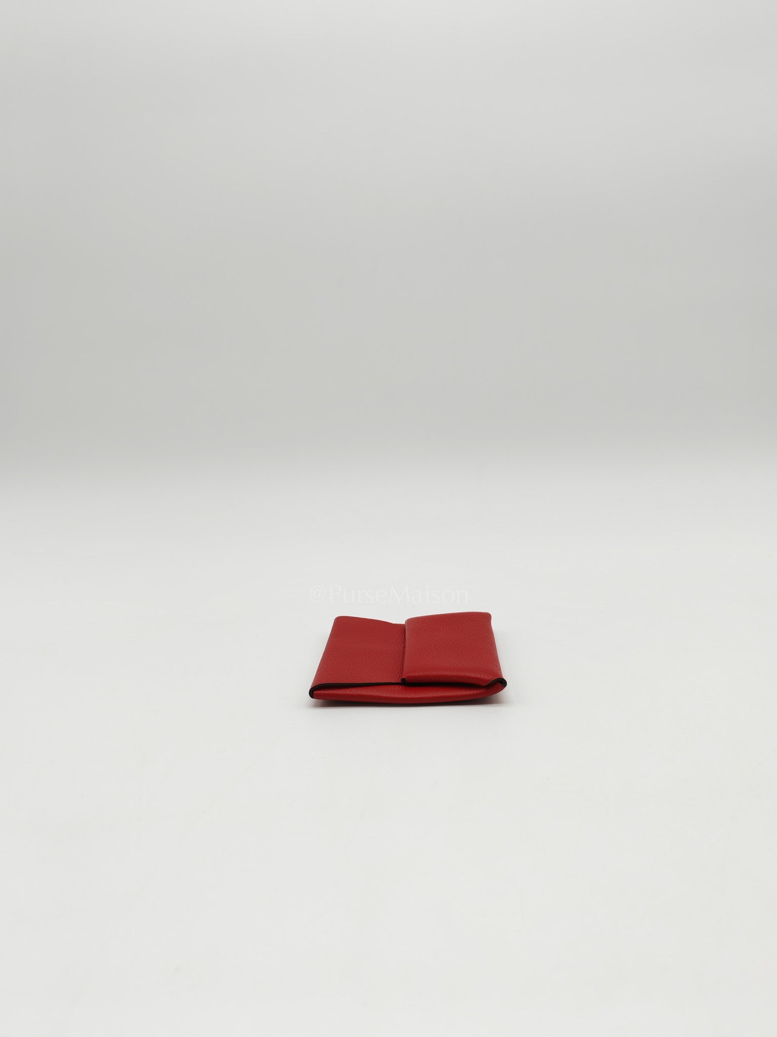 Bastia Change Purse in Rouge Casaque Evercolor Leather Stamp Y (2020)