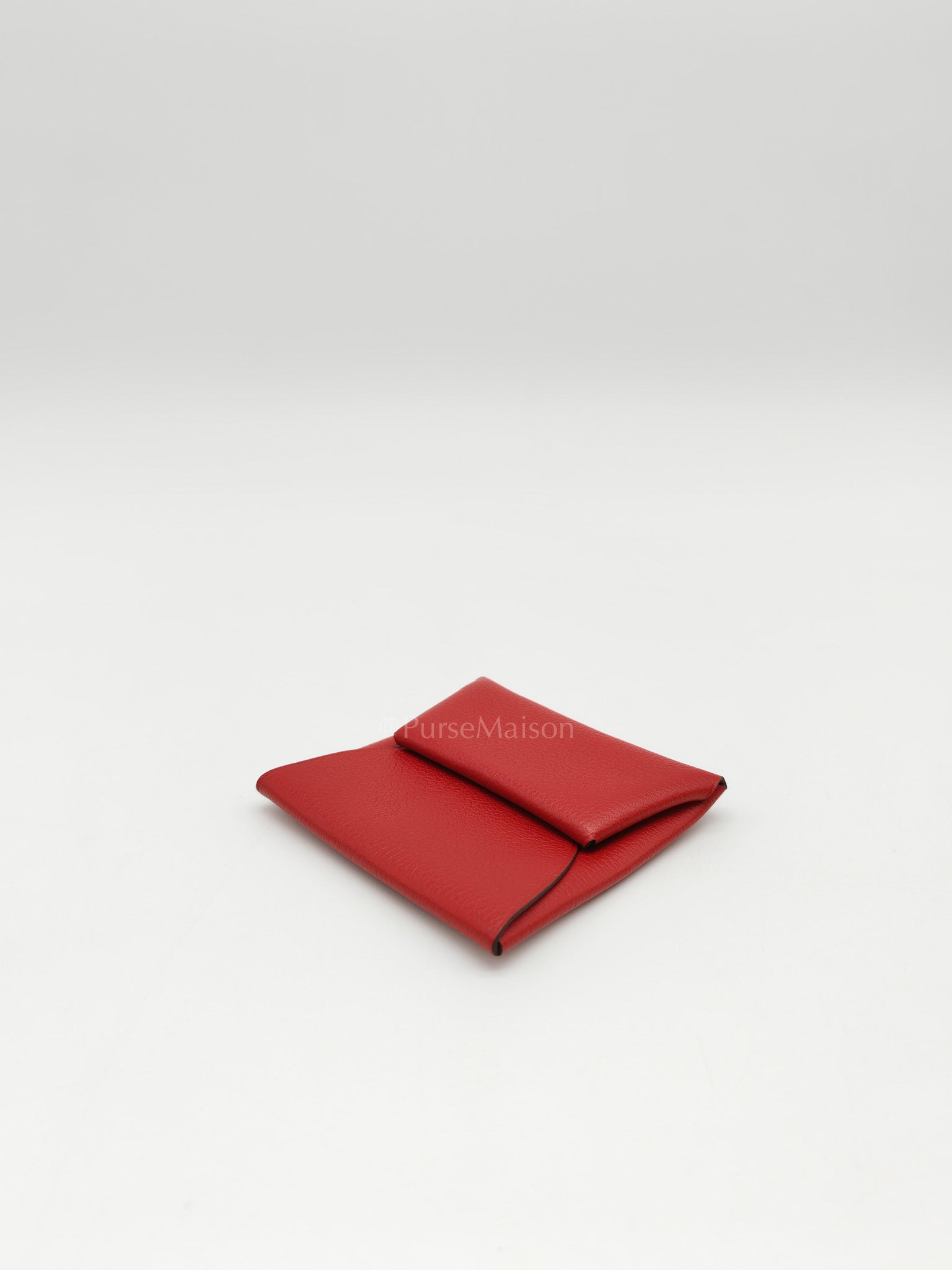 Bastia Change Purse in Rouge Casaque Evercolor Leather Stamp Y (2020)