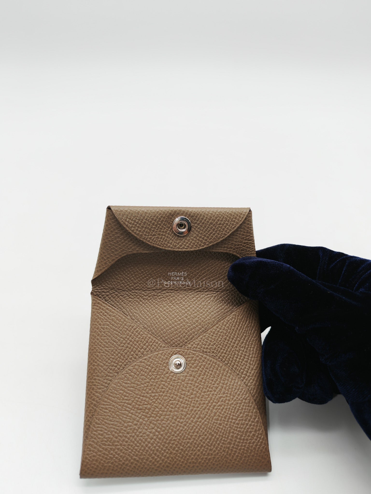 Bastia Change Purse in Alezan Evercolor Leather Stamp Y (2020)