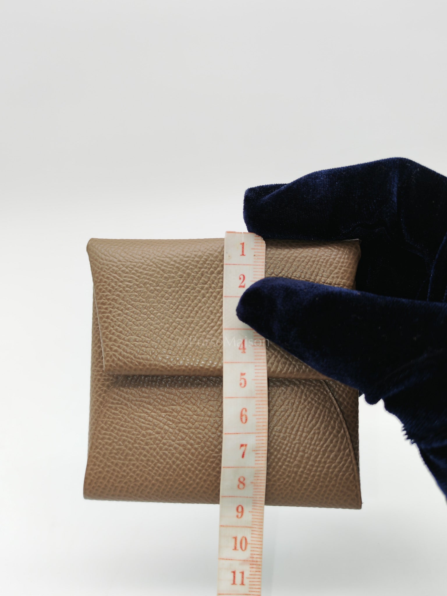 Bastia Change Purse in Alezan Evercolor Leather Stamp Y (2020)