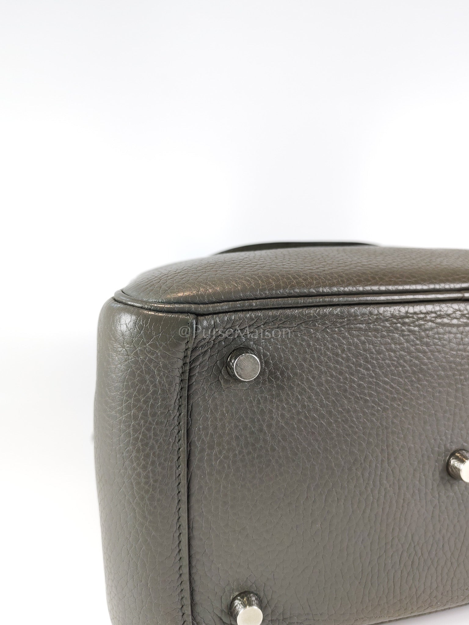 Lindy 26 Etain in Clemance Leather and Palladium Hardware Stamp X (2016) | Purse Maison Luxury Bags Shop