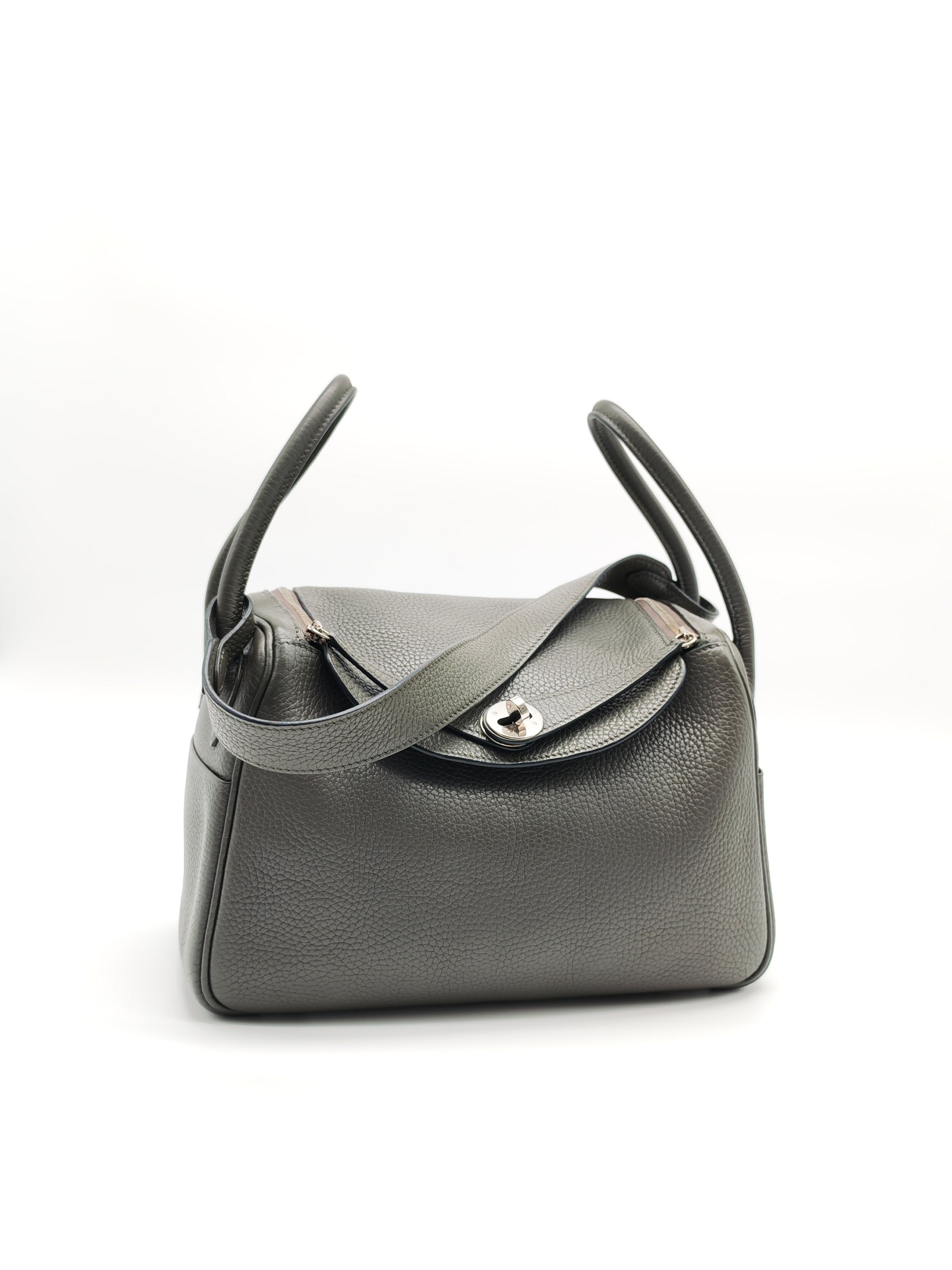 Lindy 26 Etain in Clemance Leather and Palladium Hardware Stamp X (2016) | Purse Maison Luxury Bags Shop