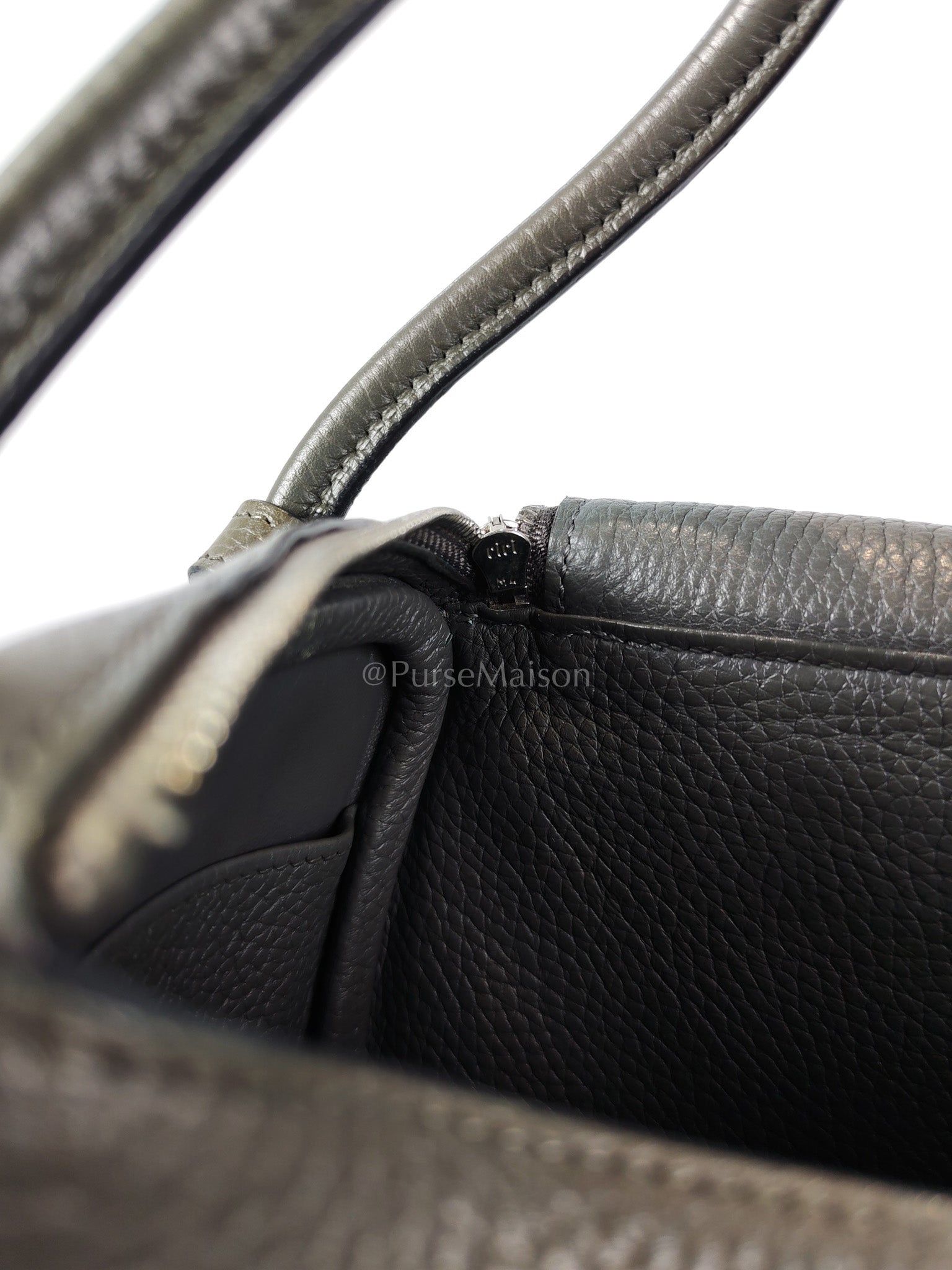 Lindy 26 Etain in Clemance Leather and Palladium Hardware Stamp X (2016) | Purse Maison Luxury Bags Shop