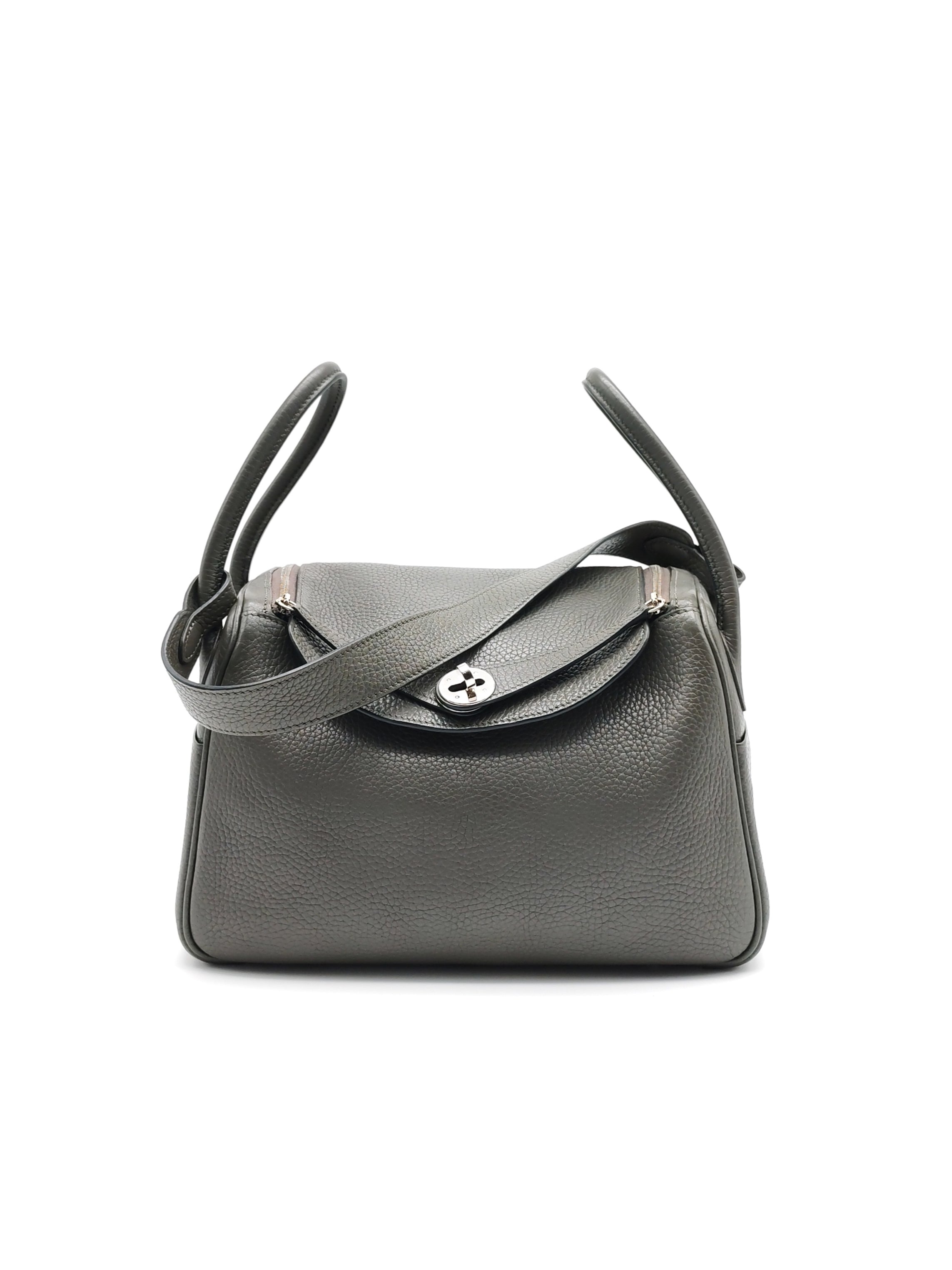 Lindy 26 Etain in Clemance Leather and Palladium Hardware Stamp X (2016) | Purse Maison Luxury Bags Shop