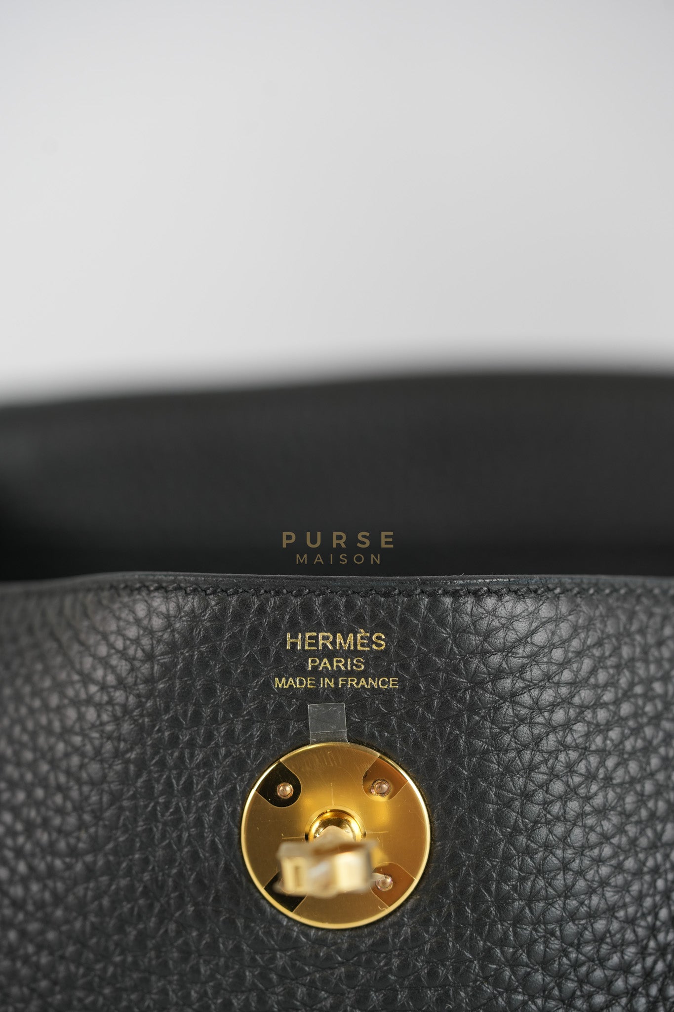 Lindy 26 in Noir Clemence Leather Gold Hardware Stamp K(2025) | Purse Maison Luxury Bags Shop