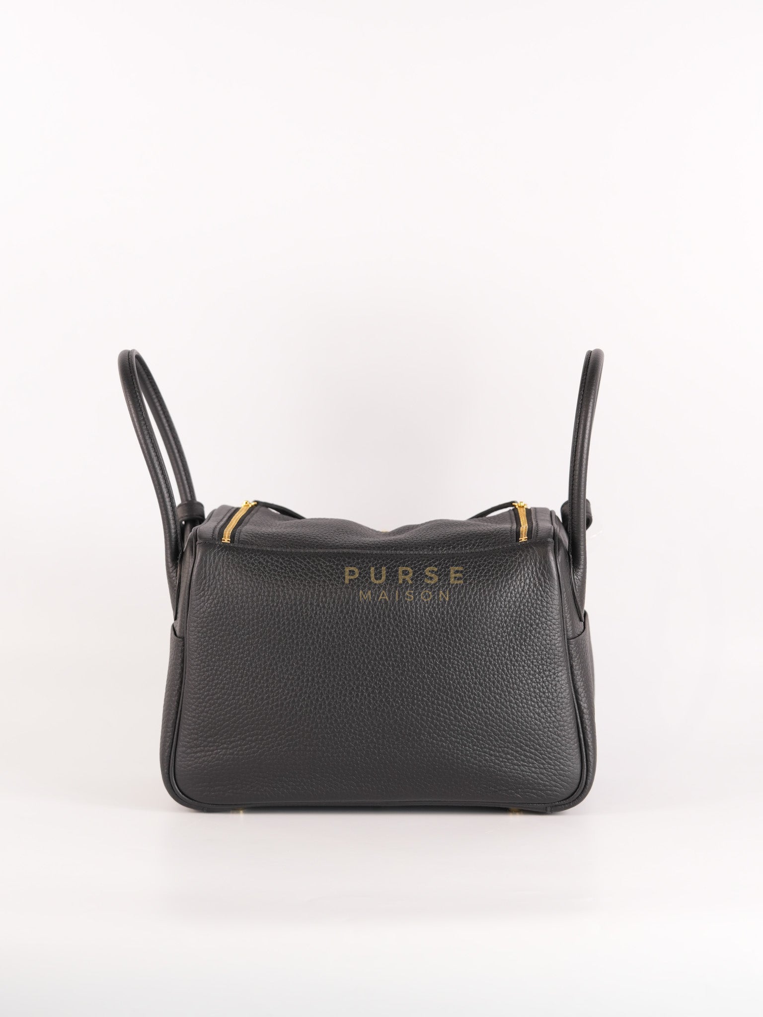 Lindy 26 in Noir Clemence Leather Gold Hardware Stamp K(2025) | Purse Maison Luxury Bags Shop