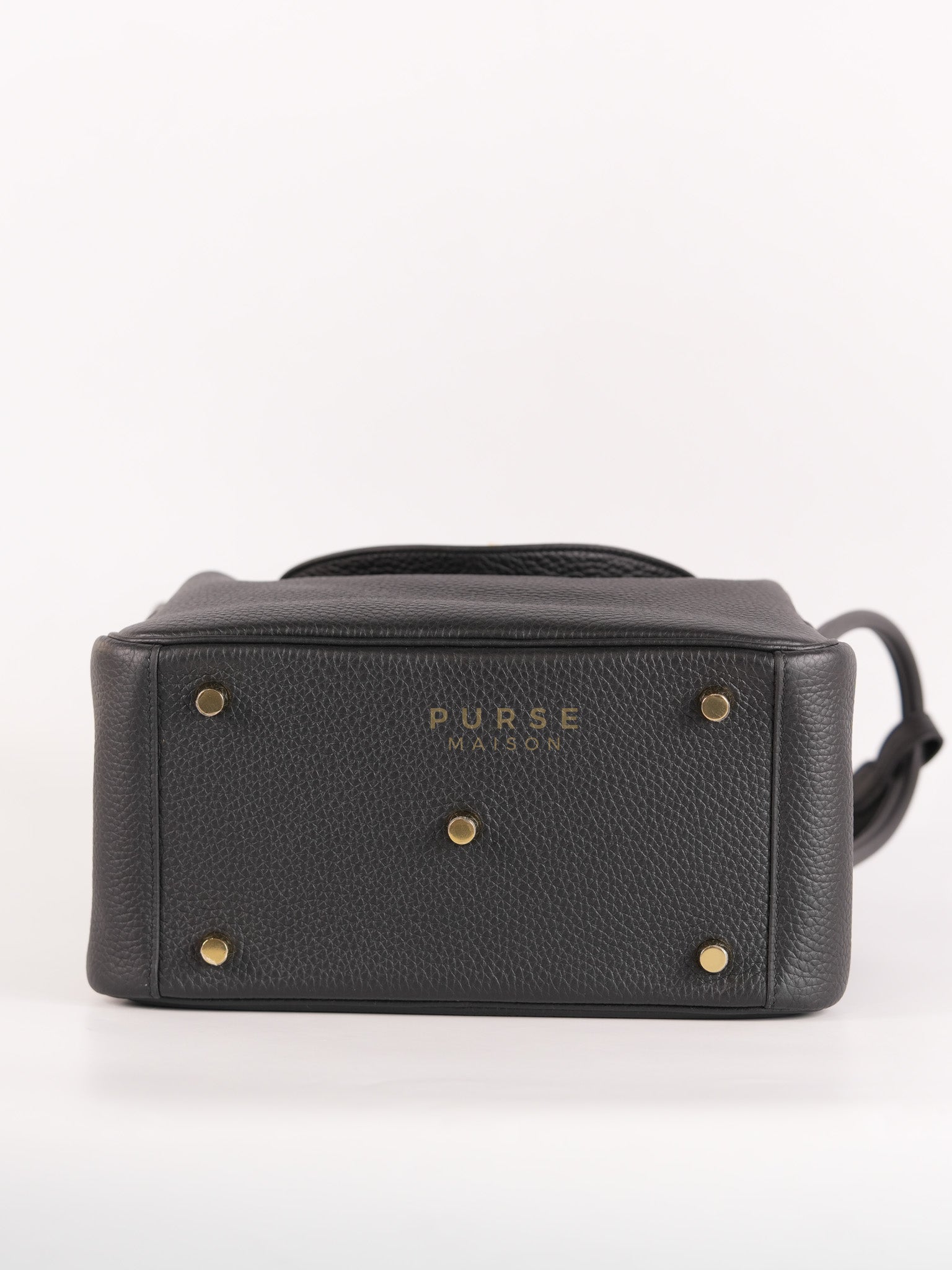 Lindy 26 in Noir Clemence Leather Gold Hardware Stamp K(2025) | Purse Maison Luxury Bags Shop