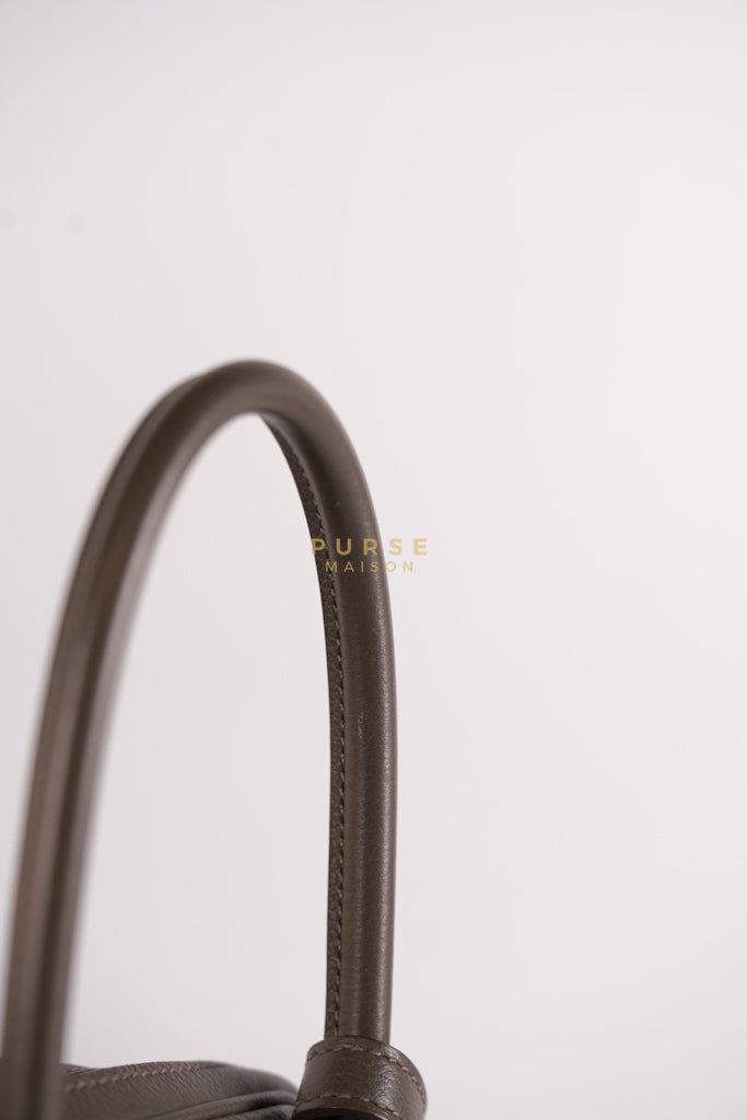 Lindy 26 in Taupe Evercolor Leather & Gold Hardware Stamp Z (2021) | Purse Maison Luxury Bags Shop