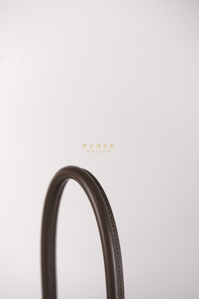 Lindy 26 in Taupe Evercolor Leather & Gold Hardware Stamp Z (2021) | Purse Maison Luxury Bags Shop