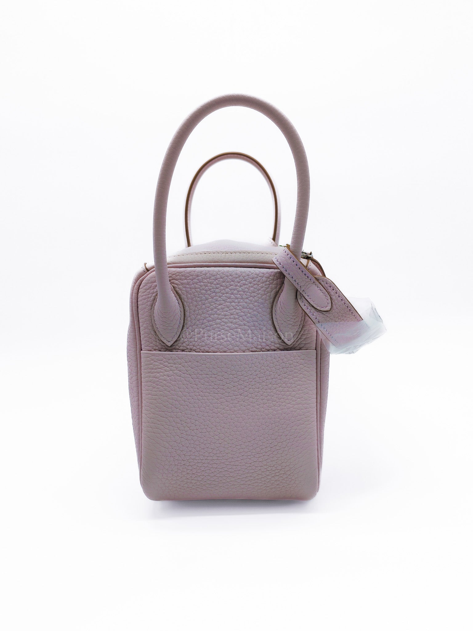 Lindy 26 Mauve Pale in Clemence Bull Calfskin Leather and Palladium Hardware Stamp W (2024) | Purse Maison Luxury Bags Shop