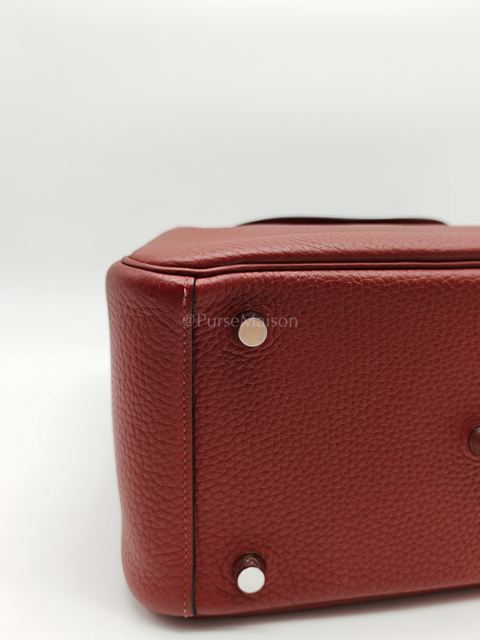 Lindy 26 Rouge H Clemence in Palladium Hardware Stamp W(2024) | Purse Maison Luxury Bags Shop
