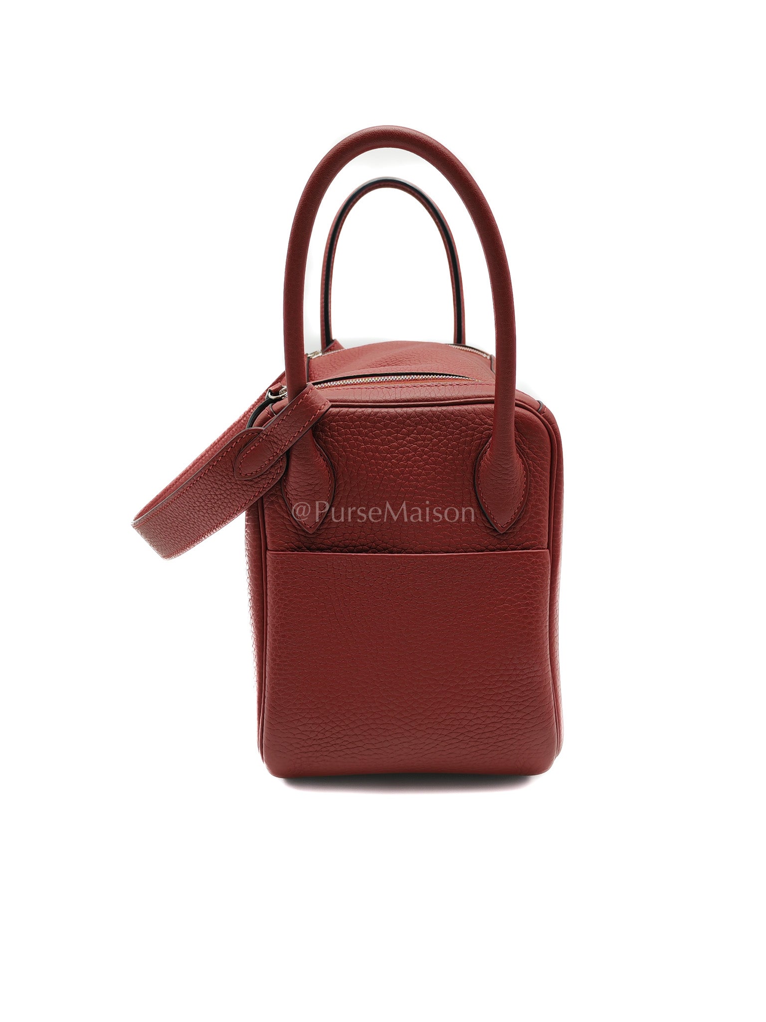 Lindy 26 Rouge H Clemence in Palladium Hardware Stamp W(2024) | Purse Maison Luxury Bags Shop