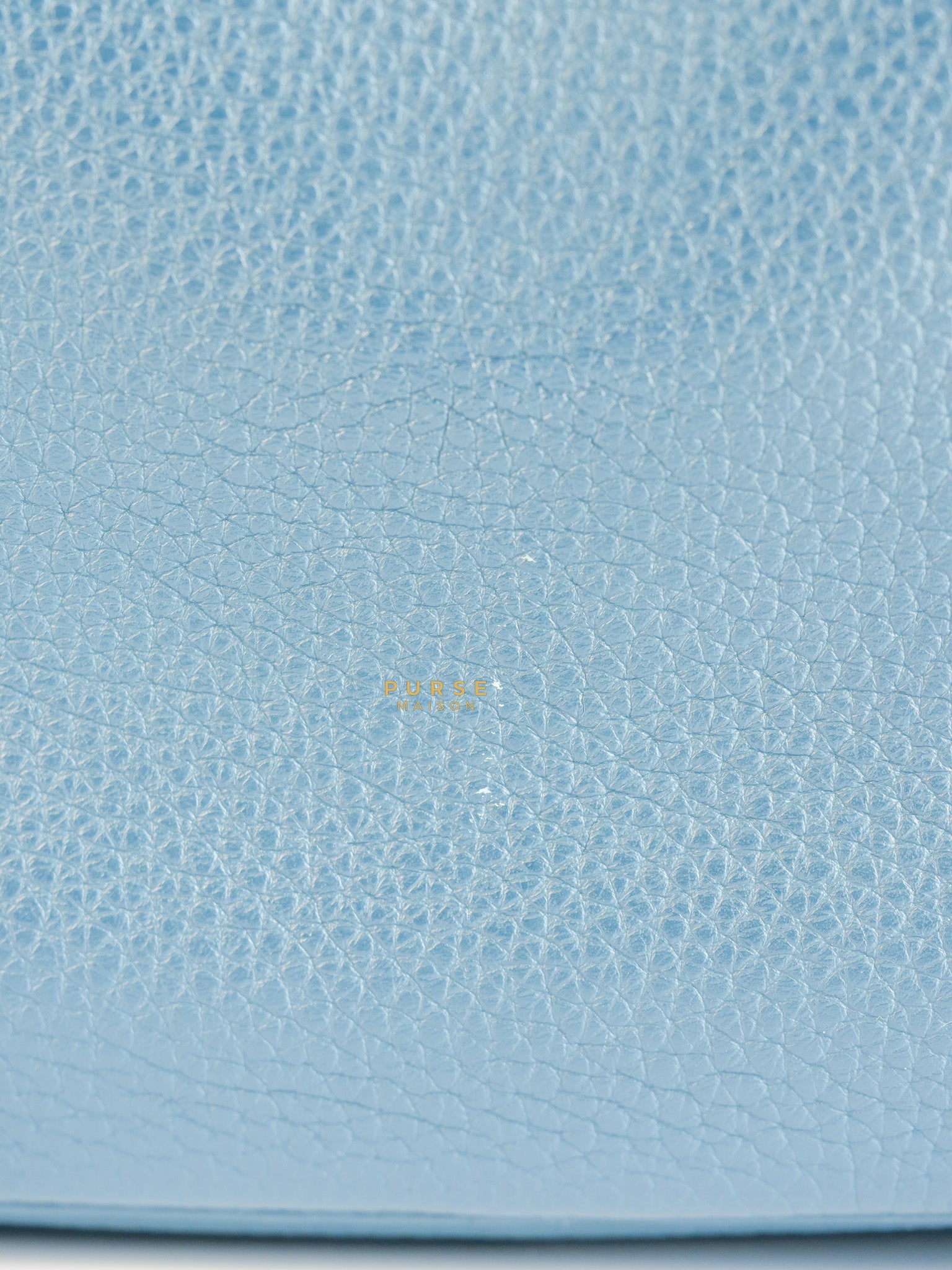 Lindy 30 Cobalt Clemence Leather and Palladium Hardware Stamp A | Purse Maison Luxury Bags Shop