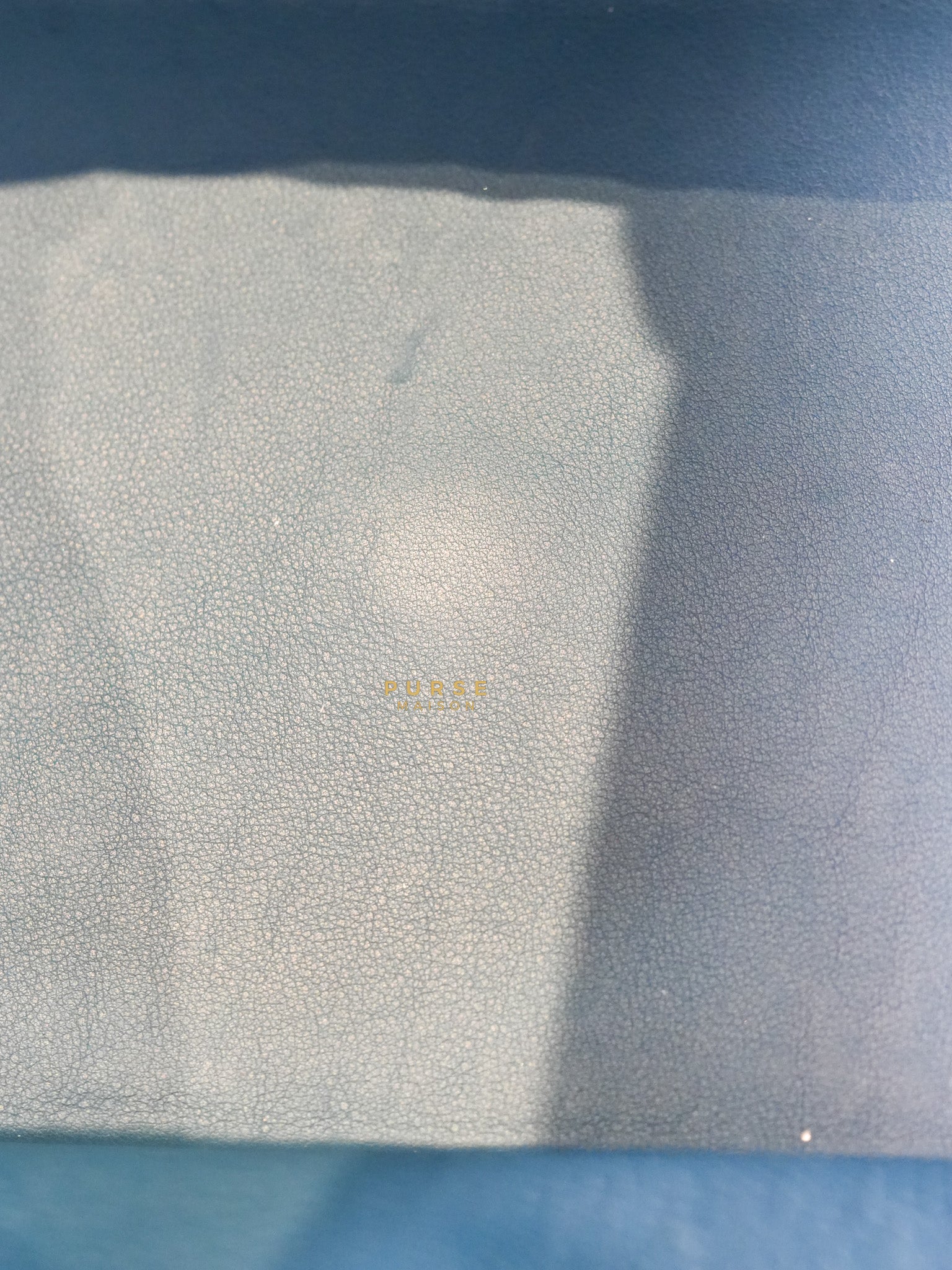 Lindy 30 Cobalt Clemence Leather and Palladium Hardware Stamp A | Purse Maison Luxury Bags Shop