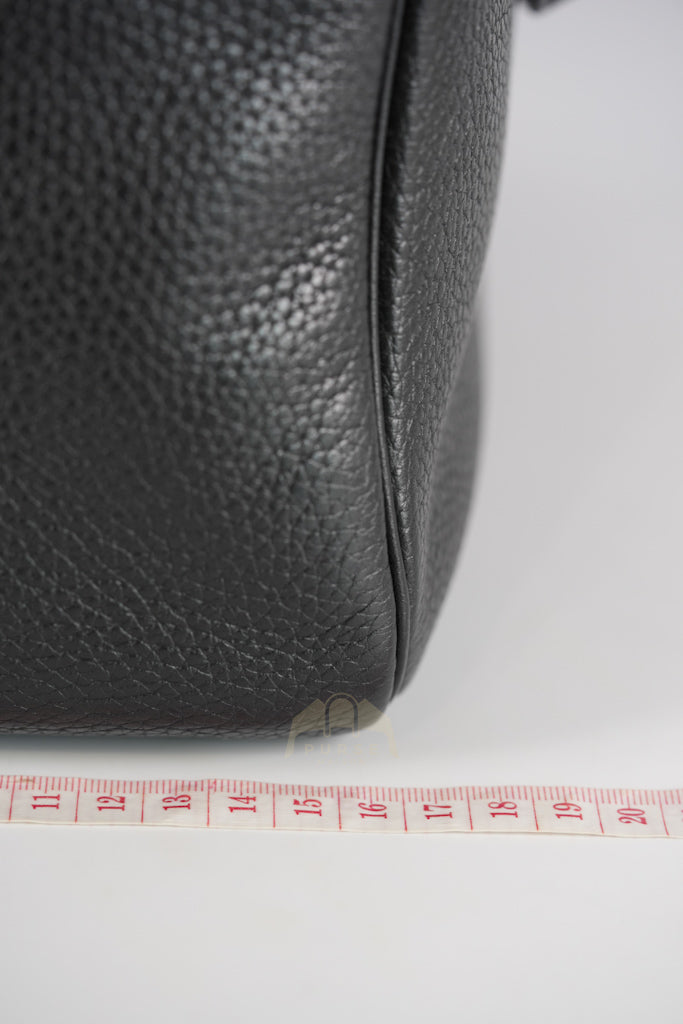 Lindy 30 in Black Clemence Leather Gold Hardware Stamp D(2019) | Purse Maison Luxury Bags Shop