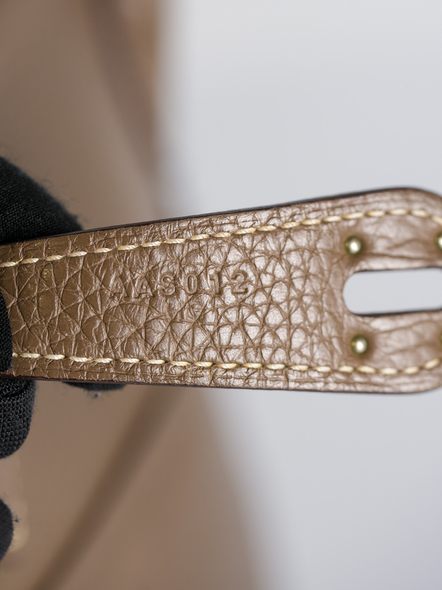 Lindy 30 in Etoupe Clemence Leather & Palladium Hardware Stamp A(2017) | Purse Maison Luxury Bags Shop