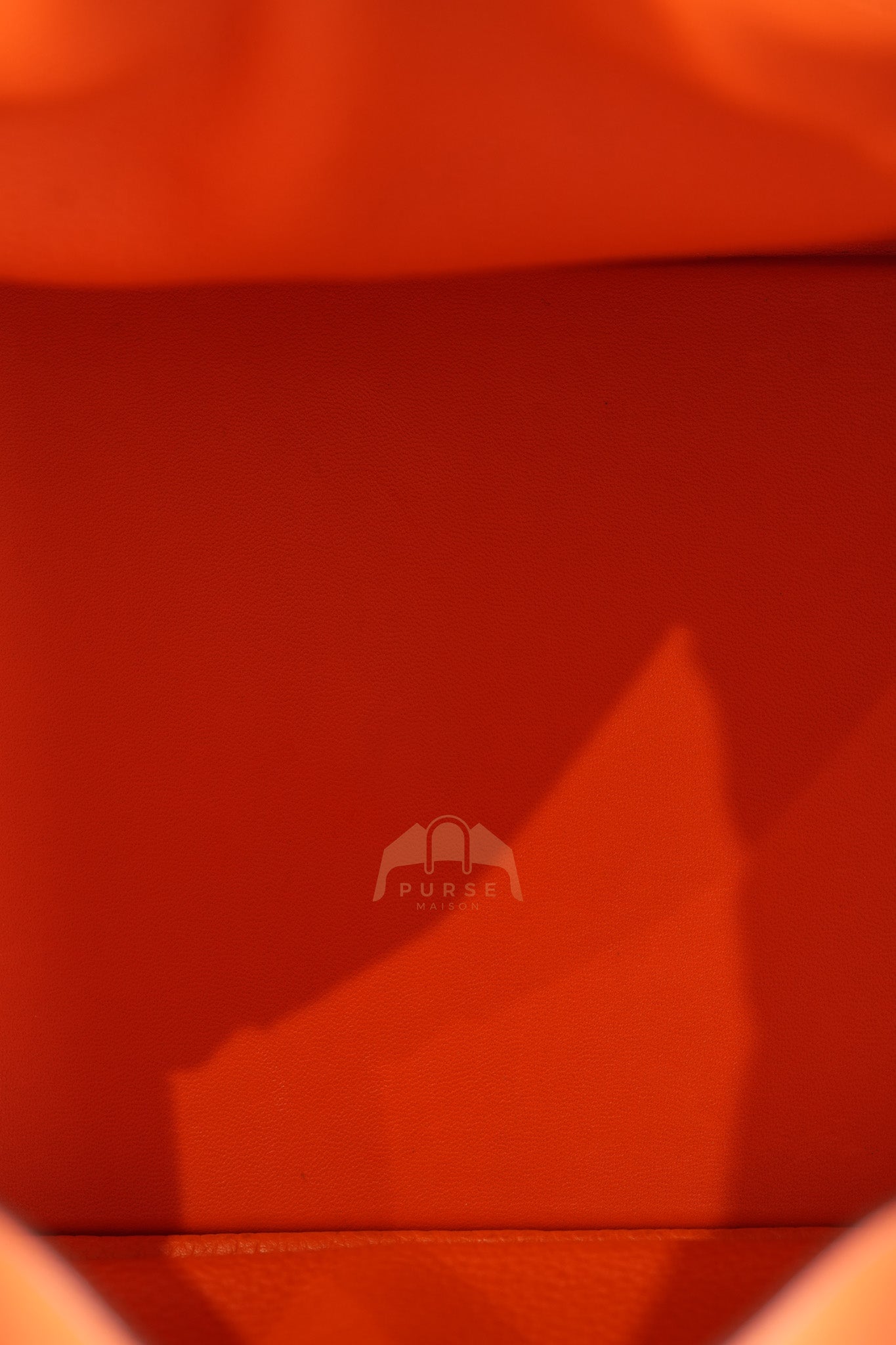 Lindy 34 in Orange Clemence Leather Palladium Hardware Stamp T(2015) | Purse Maison Luxury Bags Shop