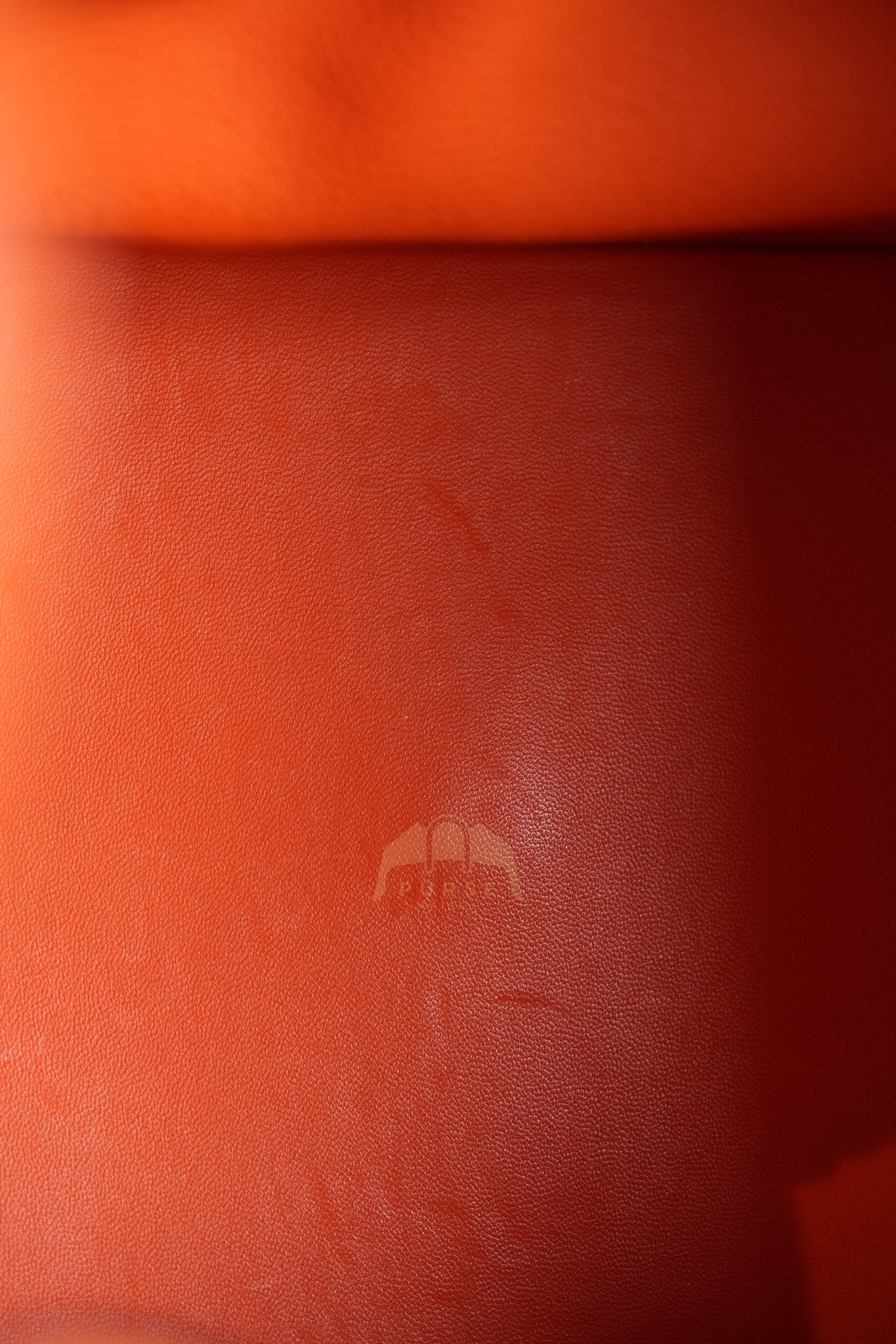 Lindy 34 in Orange Clemence Leather Palladium Hardware Stamp T(2015) | Purse Maison Luxury Bags Shop