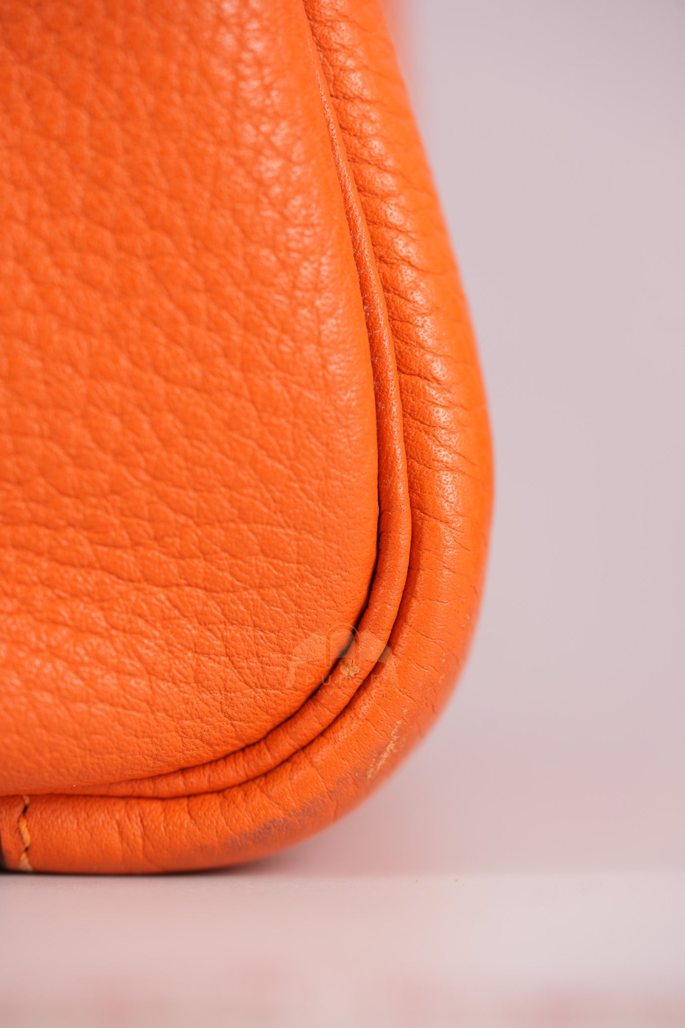 Lindy 34 in Orange Clemence Leather Palladium Hardware Stamp T(2015) | Purse Maison Luxury Bags Shop