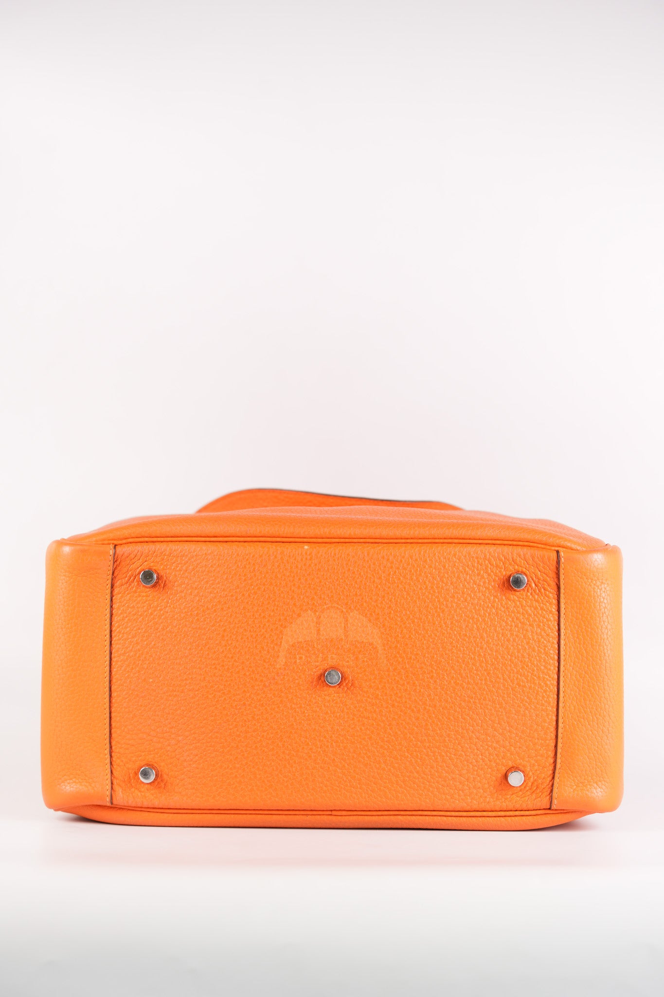 Lindy 34 in Orange Clemence Leather Palladium Hardware Stamp T(2015) | Purse Maison Luxury Bags Shop